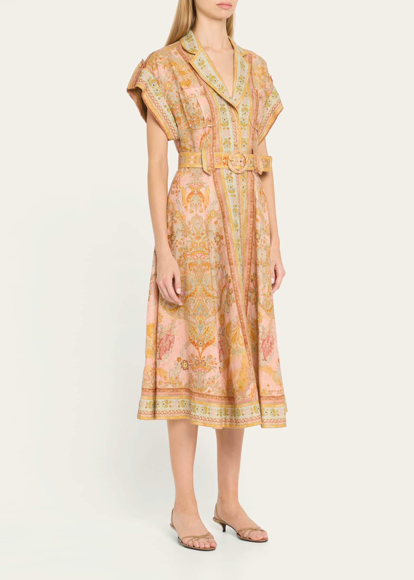 Zimmermann Acacia Midi Shirtdress Image 4 of 5