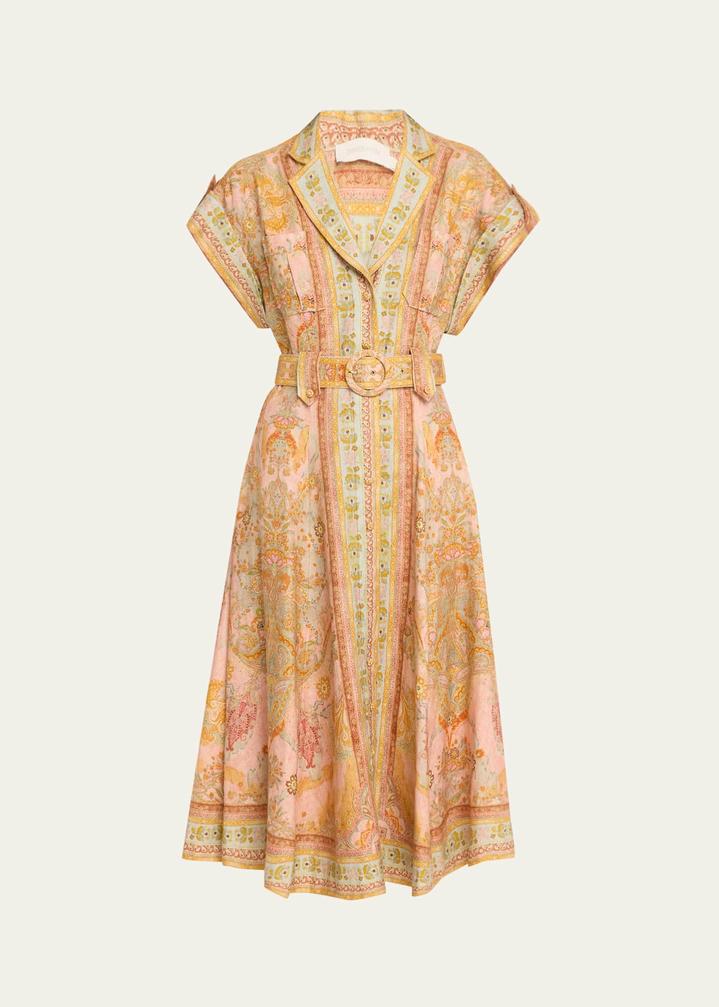 Zimmermann Acacia Midi Shirtdress Image 1 of 5