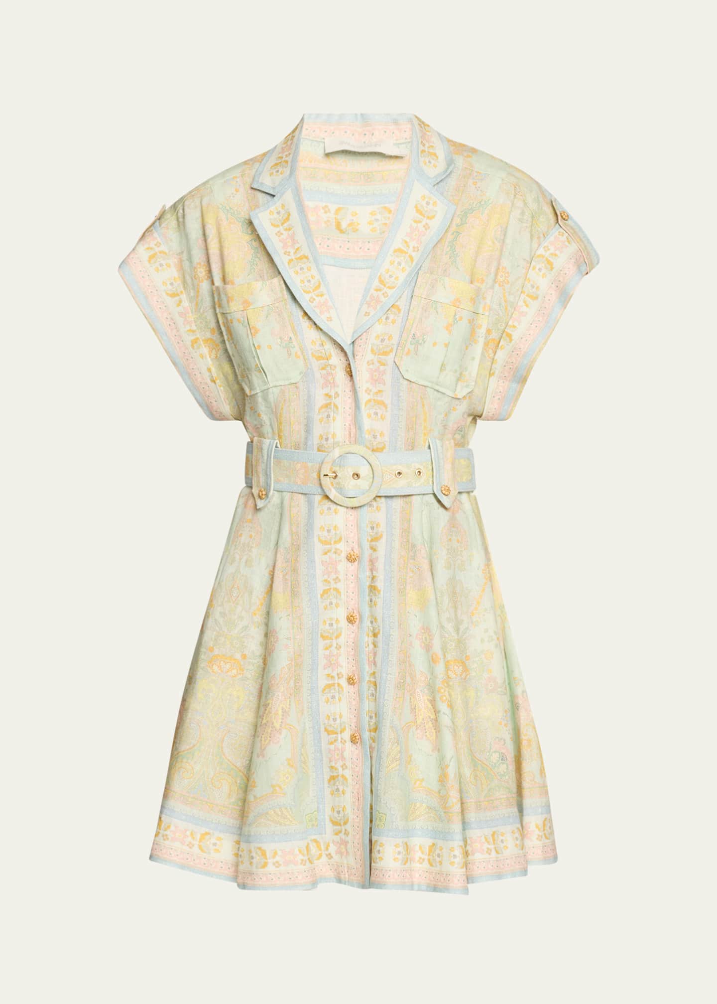 Zimmermann Acacia Mini Shirtdress Image 1 of 5