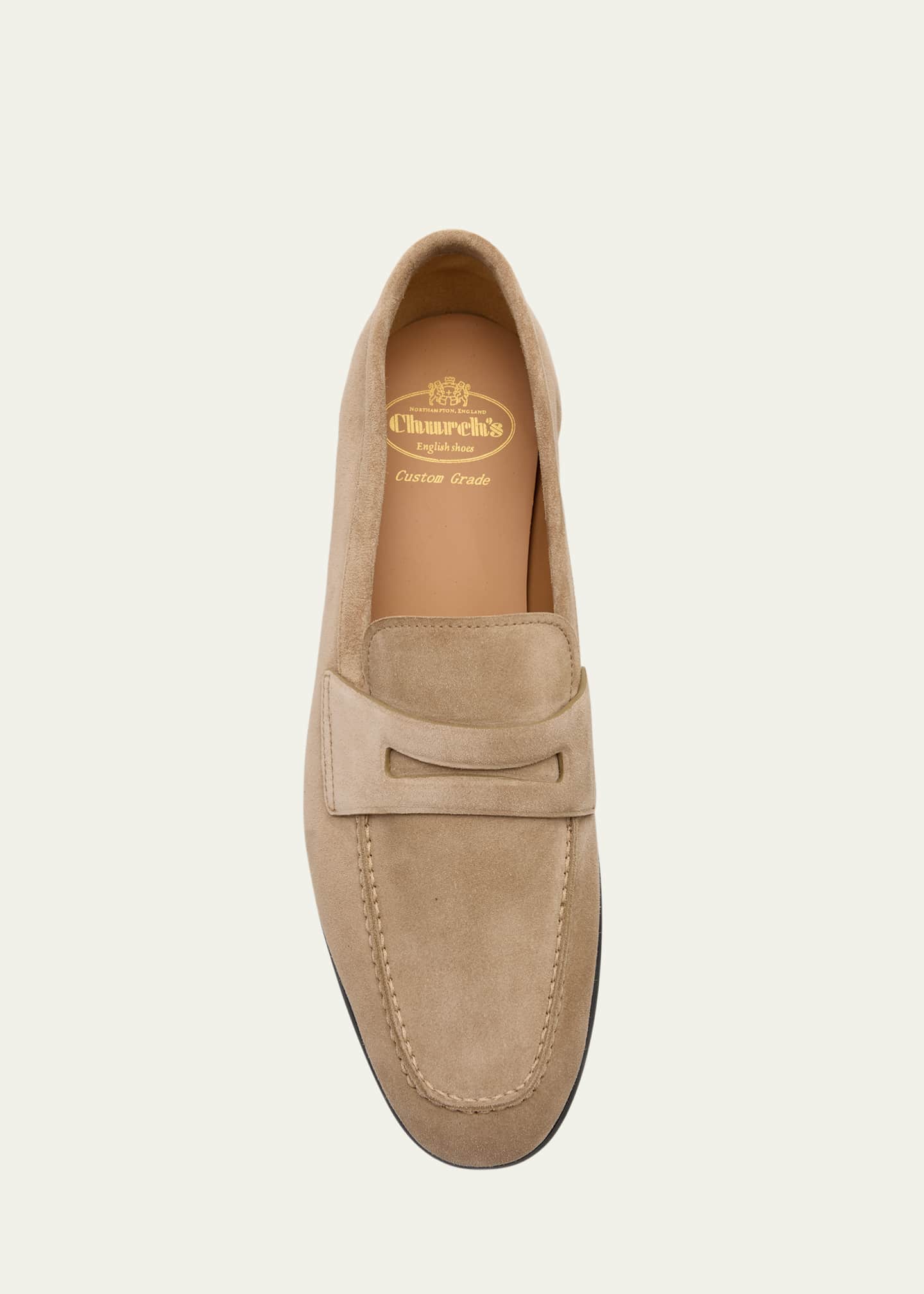 Church's Men's Milton Suede Rubber-Sole Penny Loafers Image 4 of 4