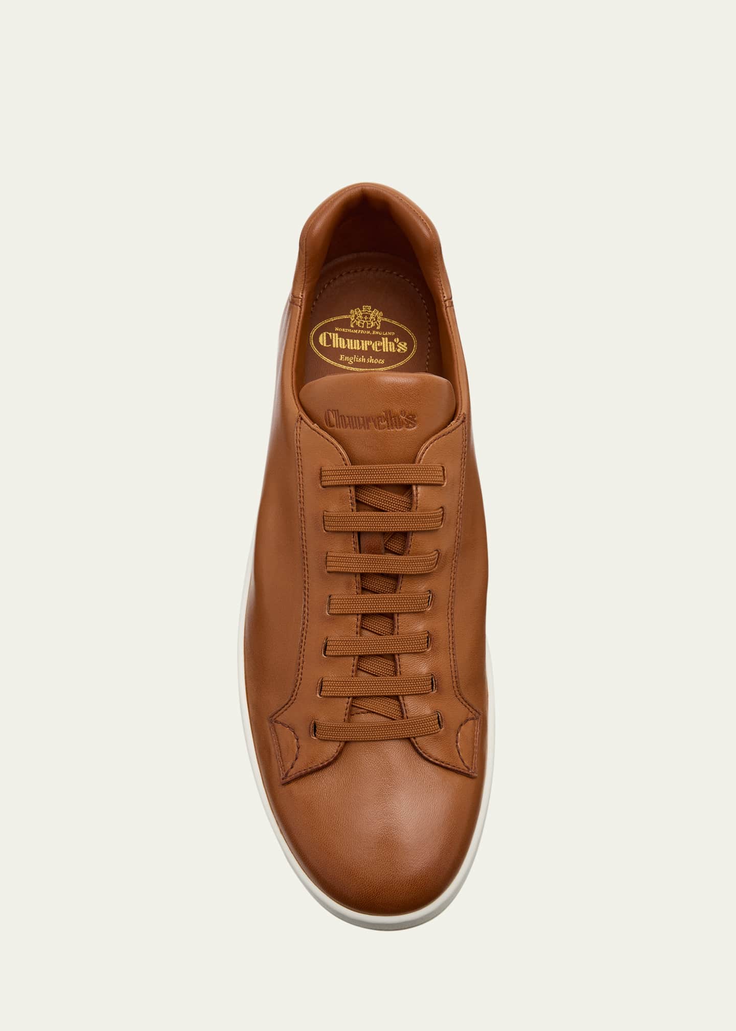 Church's Men's Ludlow 3 Elastic Lace Nappa Leather Low-Top Sneakers Image 4 of 4