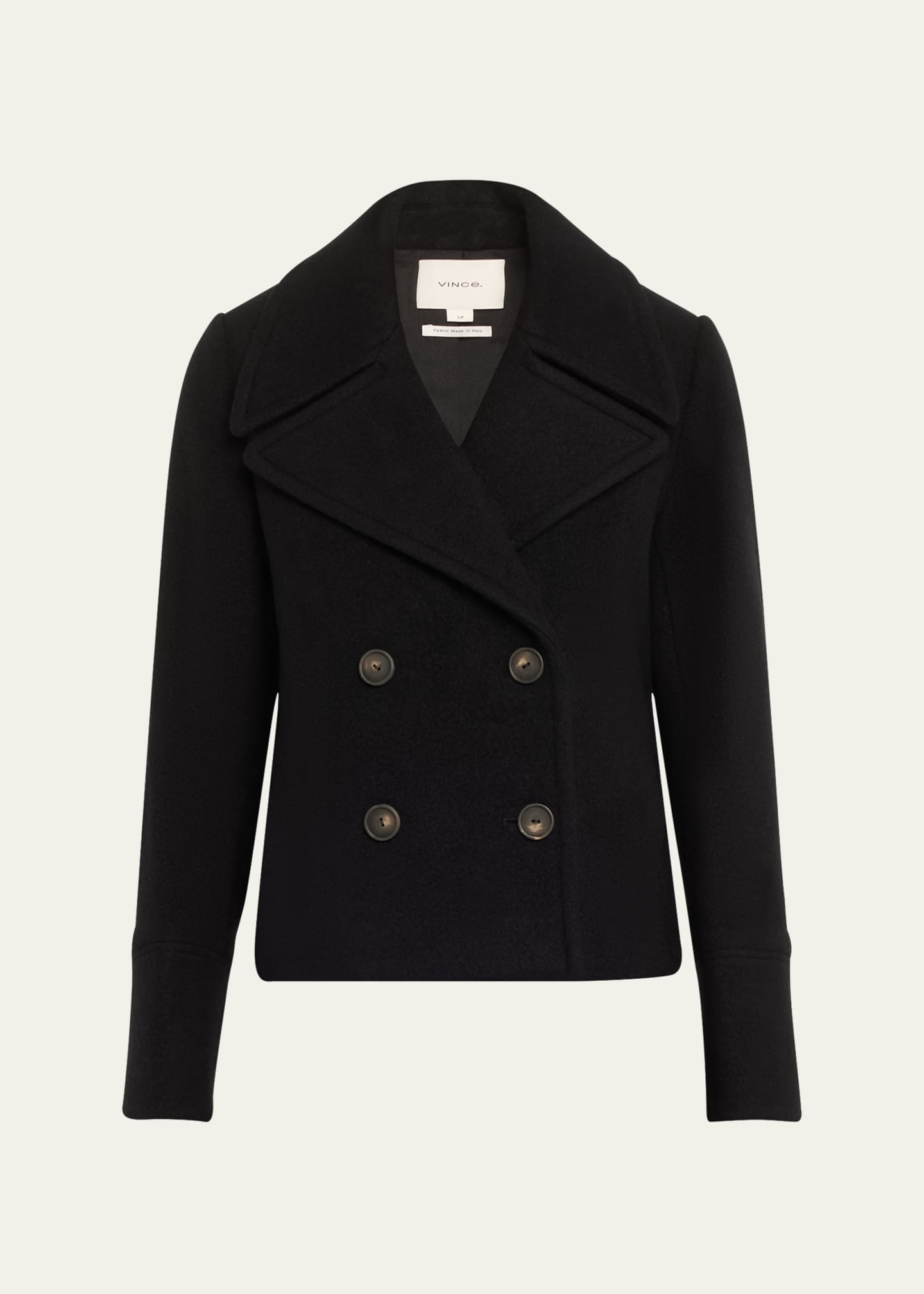 Vince Cropped Wool Peacoat Image 1 of 5