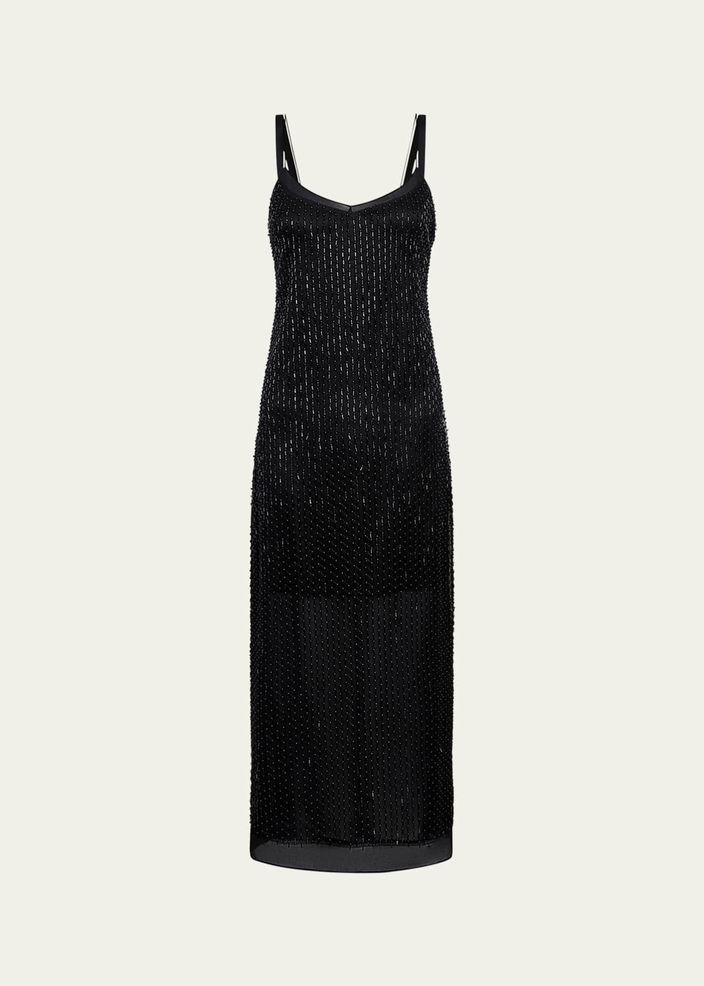 Beaded slip dress best sale