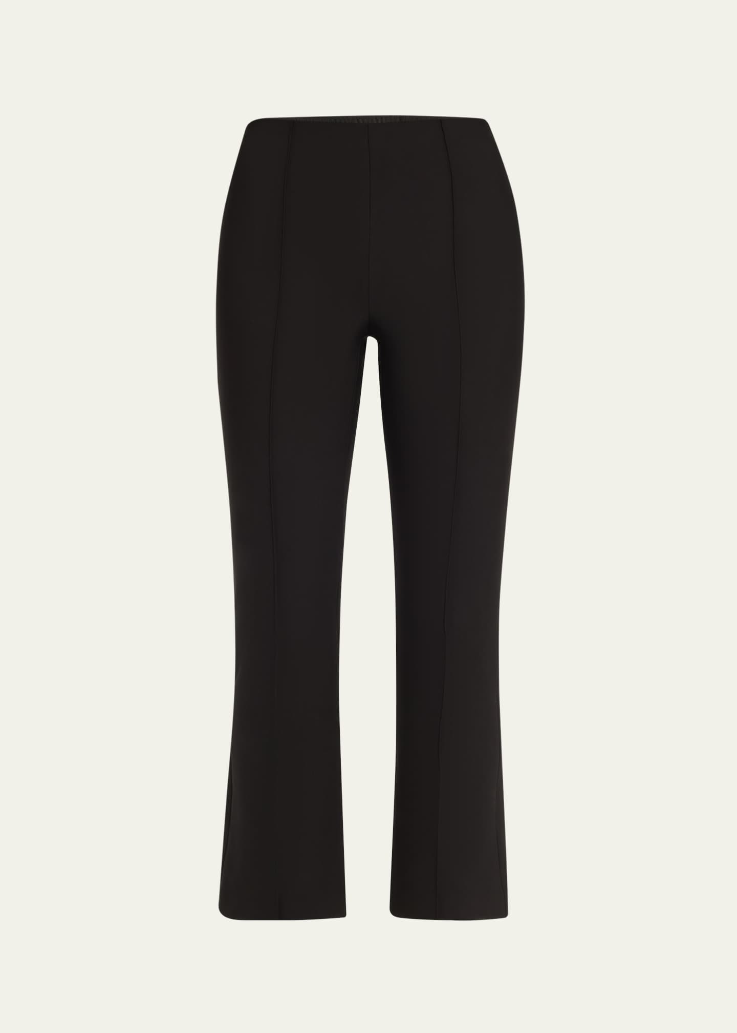 Vince Cropped Flare-Leg Pintuck Pants Image 1 of 5