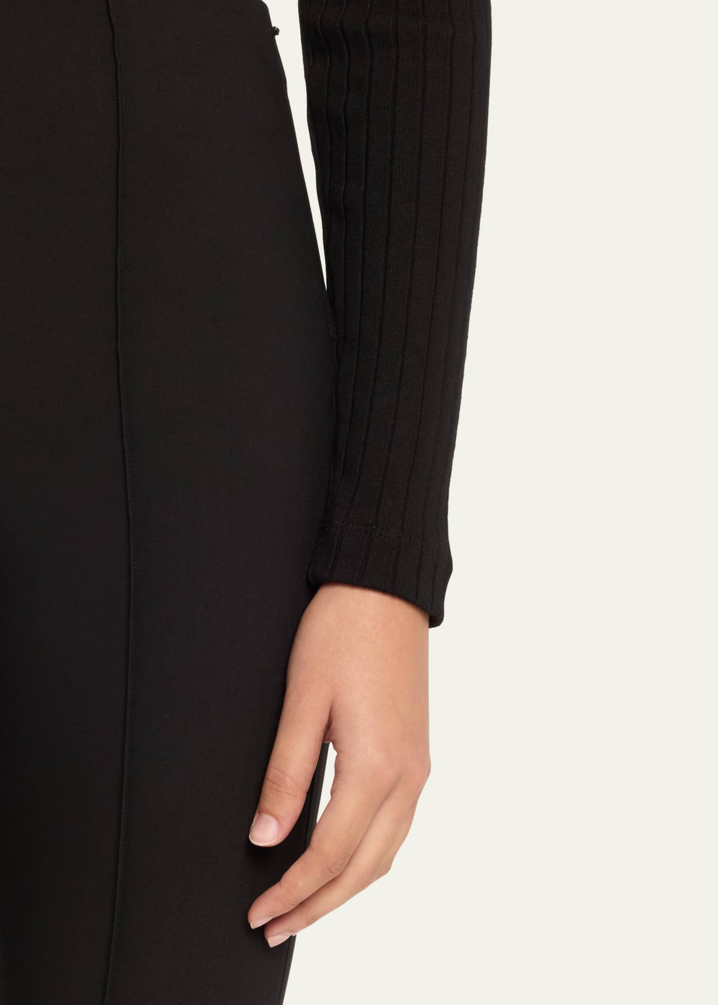 Vince Cropped Flare-Leg Pintuck Pants Image 5 of 5