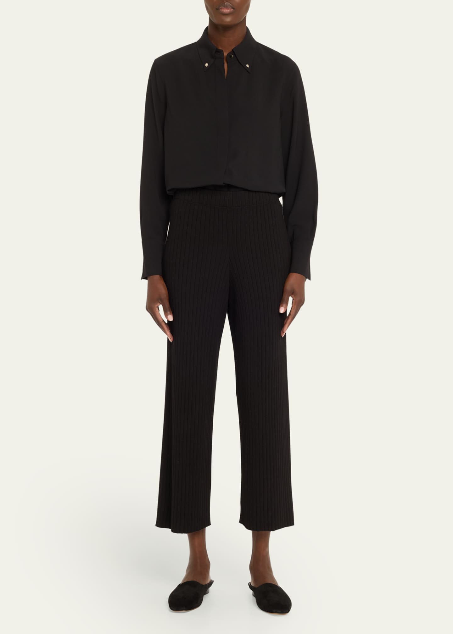 Vince Jewel-Embellished Button-Down Shirt Image 2 of 5