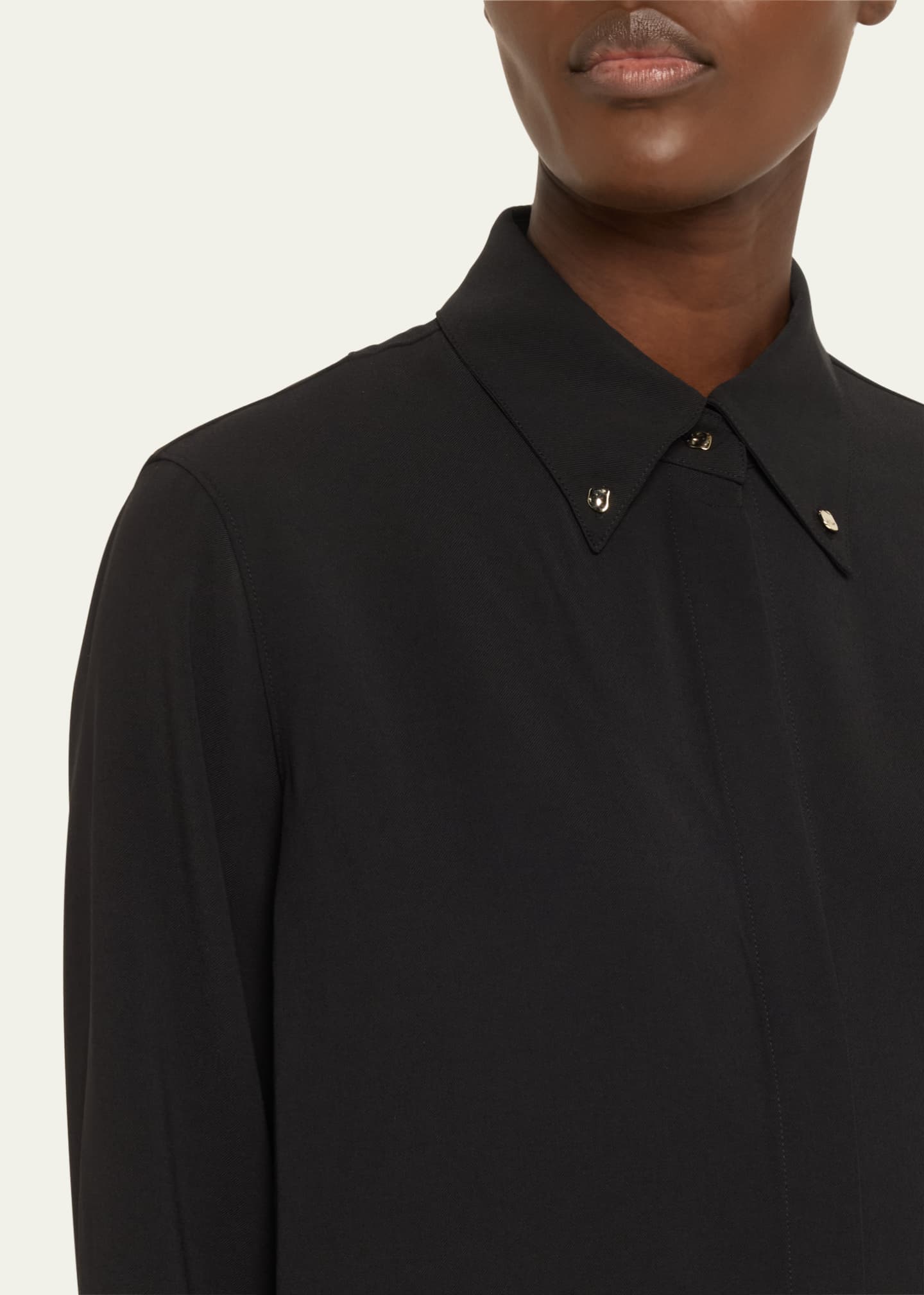 Vince Jewel-Embellished Button-Down Shirt Image 5 of 5
