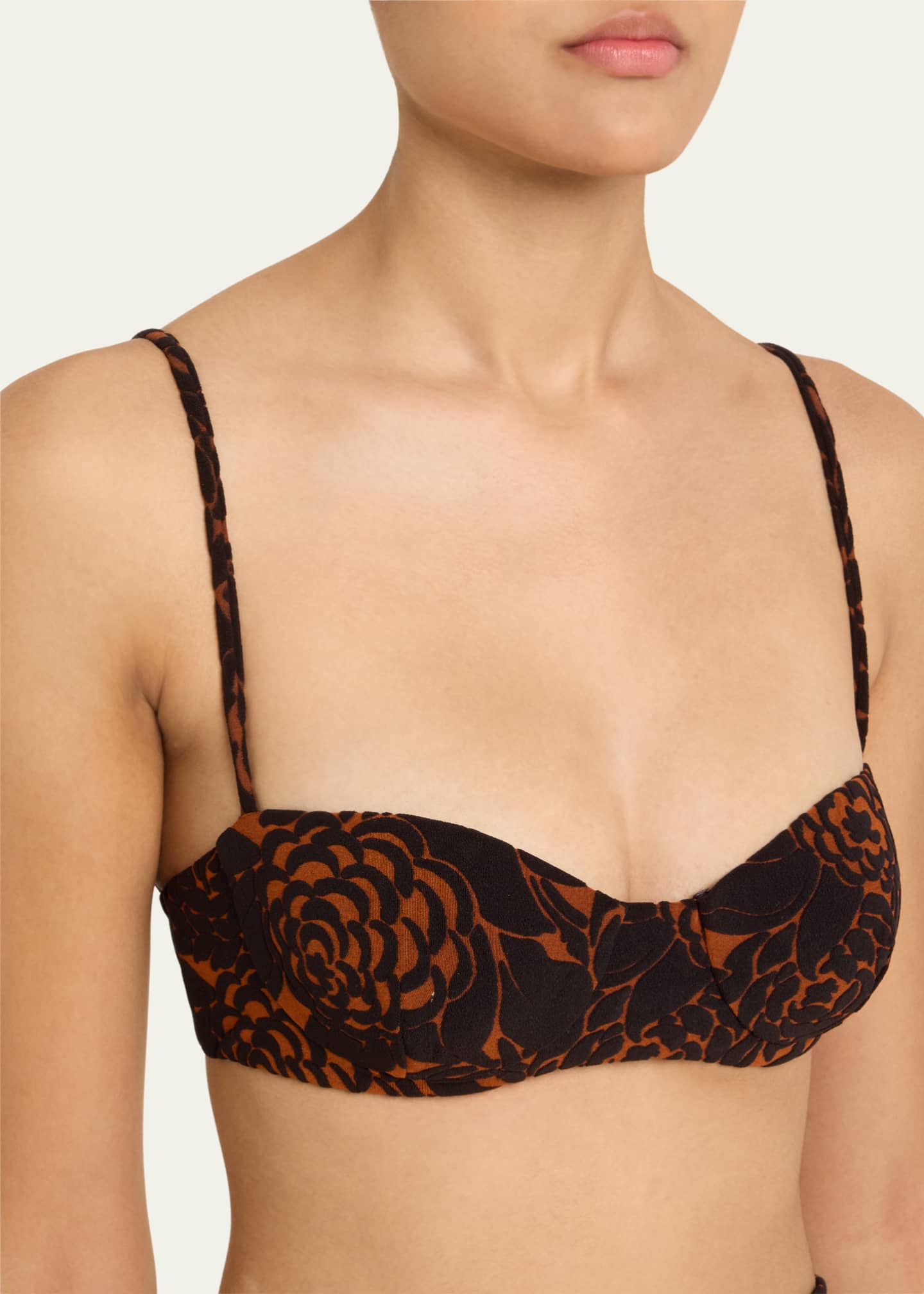 SIR Sandflower Floral Dawn Balconette Bikini Top Image 4 of 4