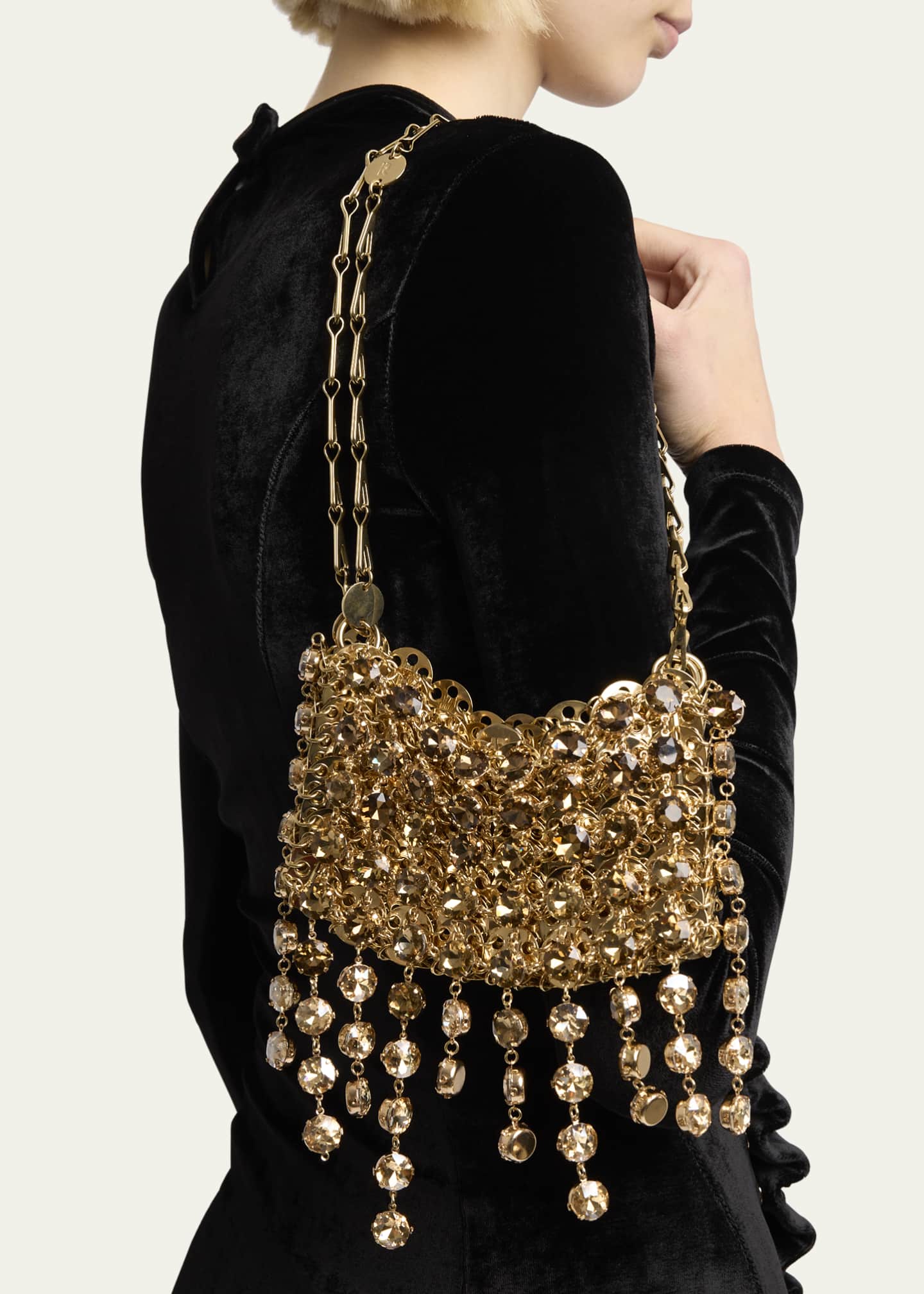 Rabanne Sac a Main Disc Gradient Strass Shoulder Bag Image 2 of 6