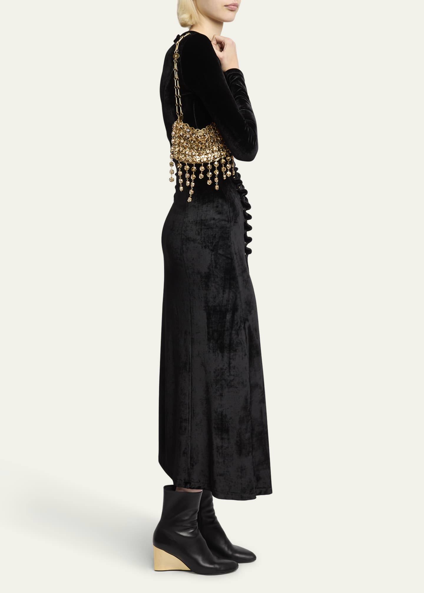 Rabanne Sac a Main Disc Gradient Strass Shoulder Bag Image 5 of 6