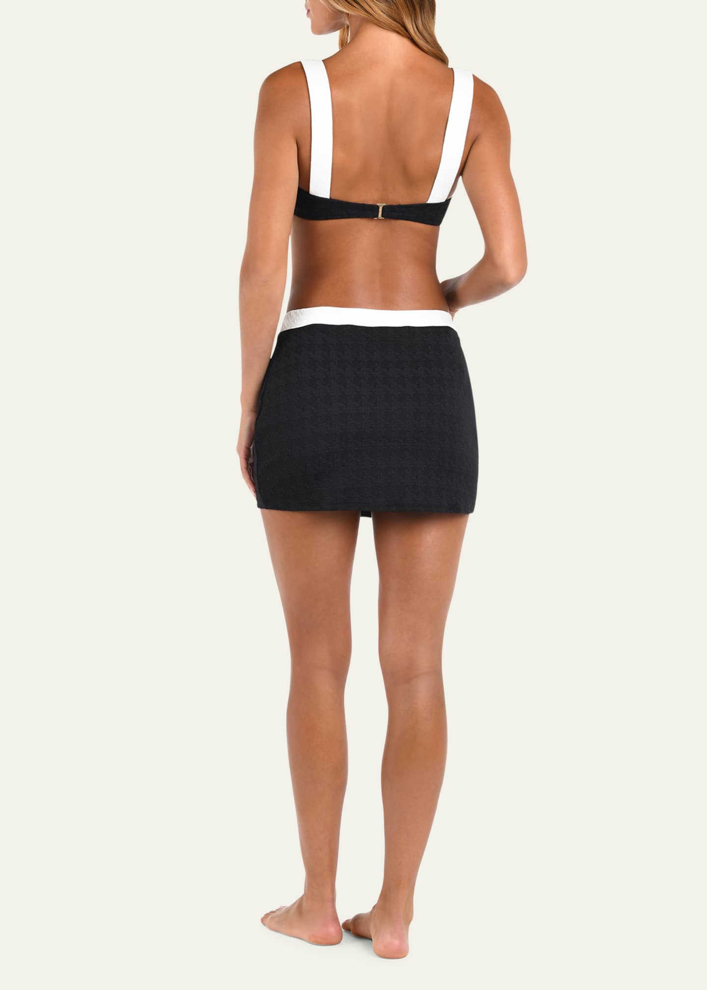 L'Agence Coco Colorblock Chic Mini Skirt Image 3 of 4