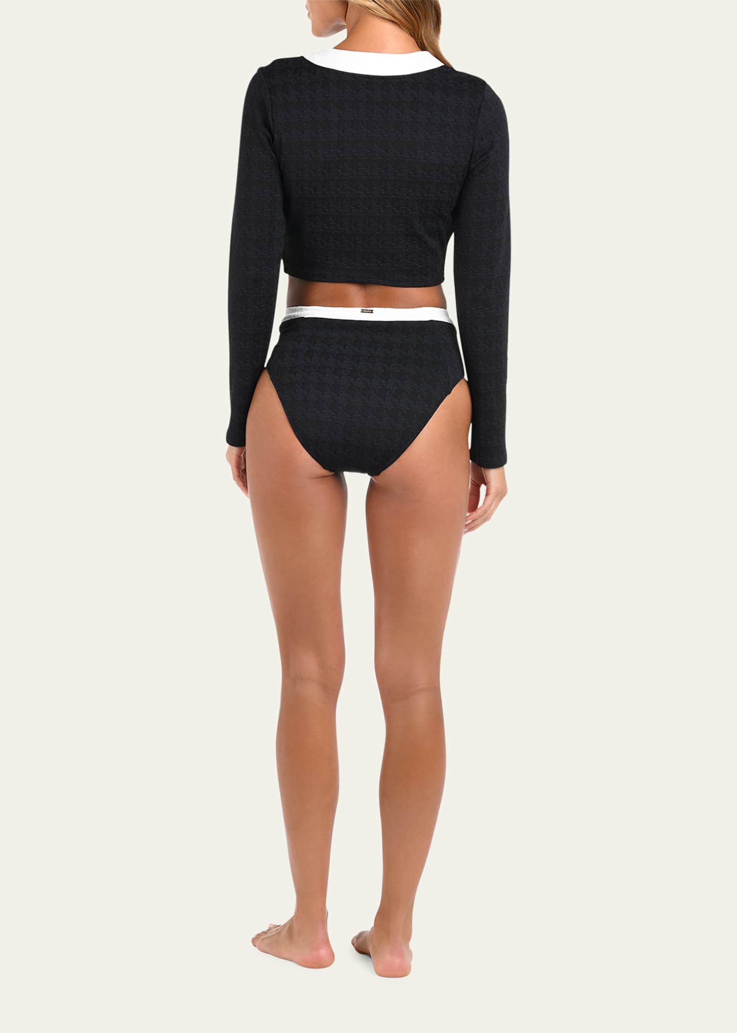 L'Agence Adaline Colorblock Chic Swim Cardigan - Bergdorf Goodman