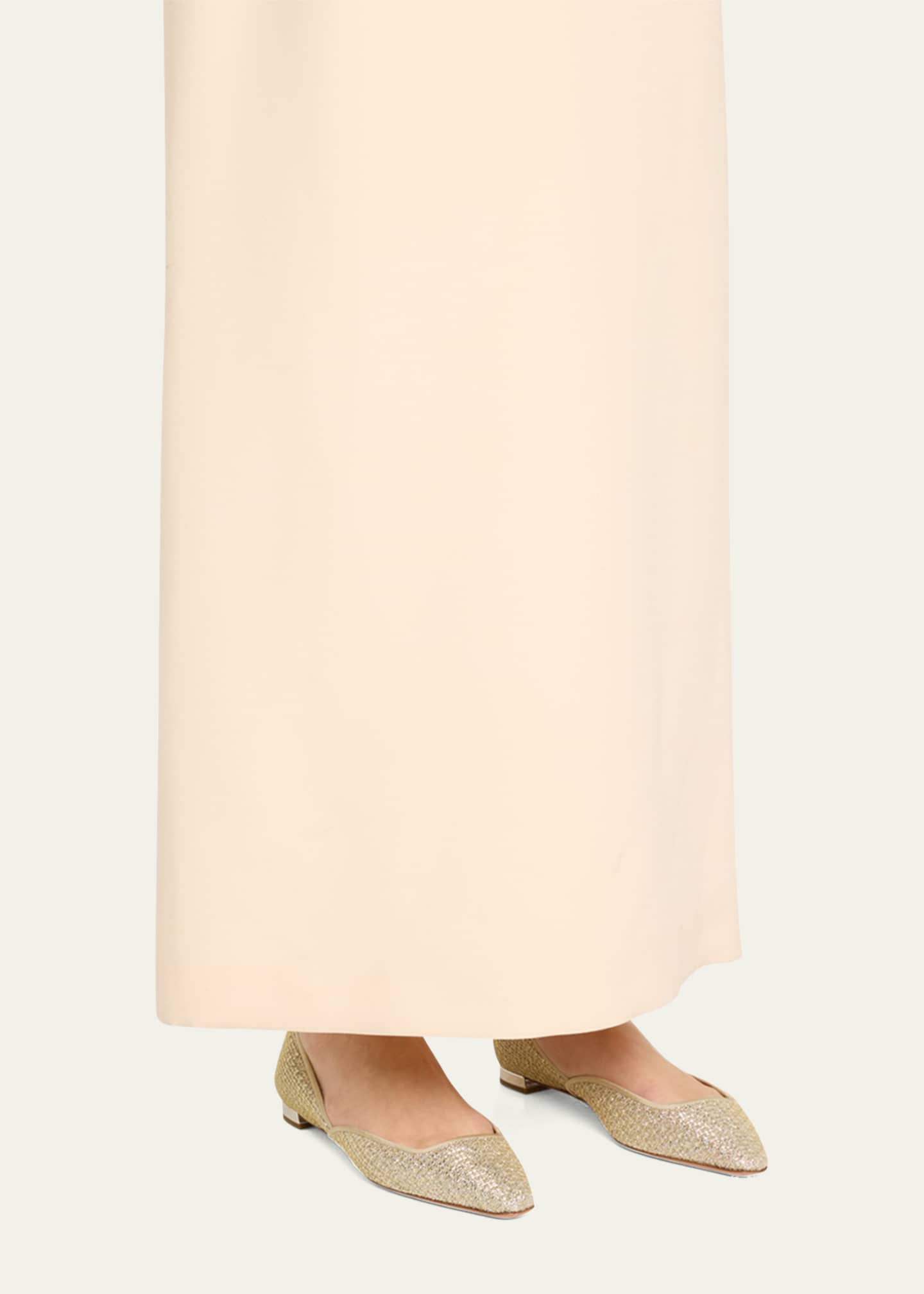 Aquazzura Maia Honeycomb Ballerina Flats Image 2 of 6