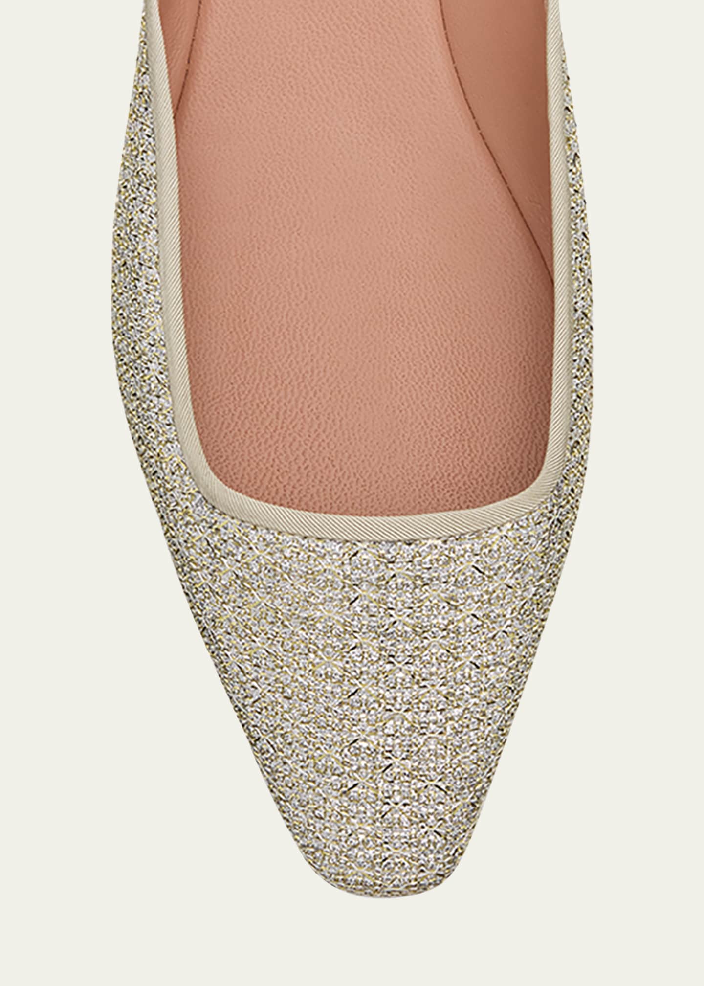 Aquazzura Maia Honeycomb Ballerina Flats Image 6 of 6