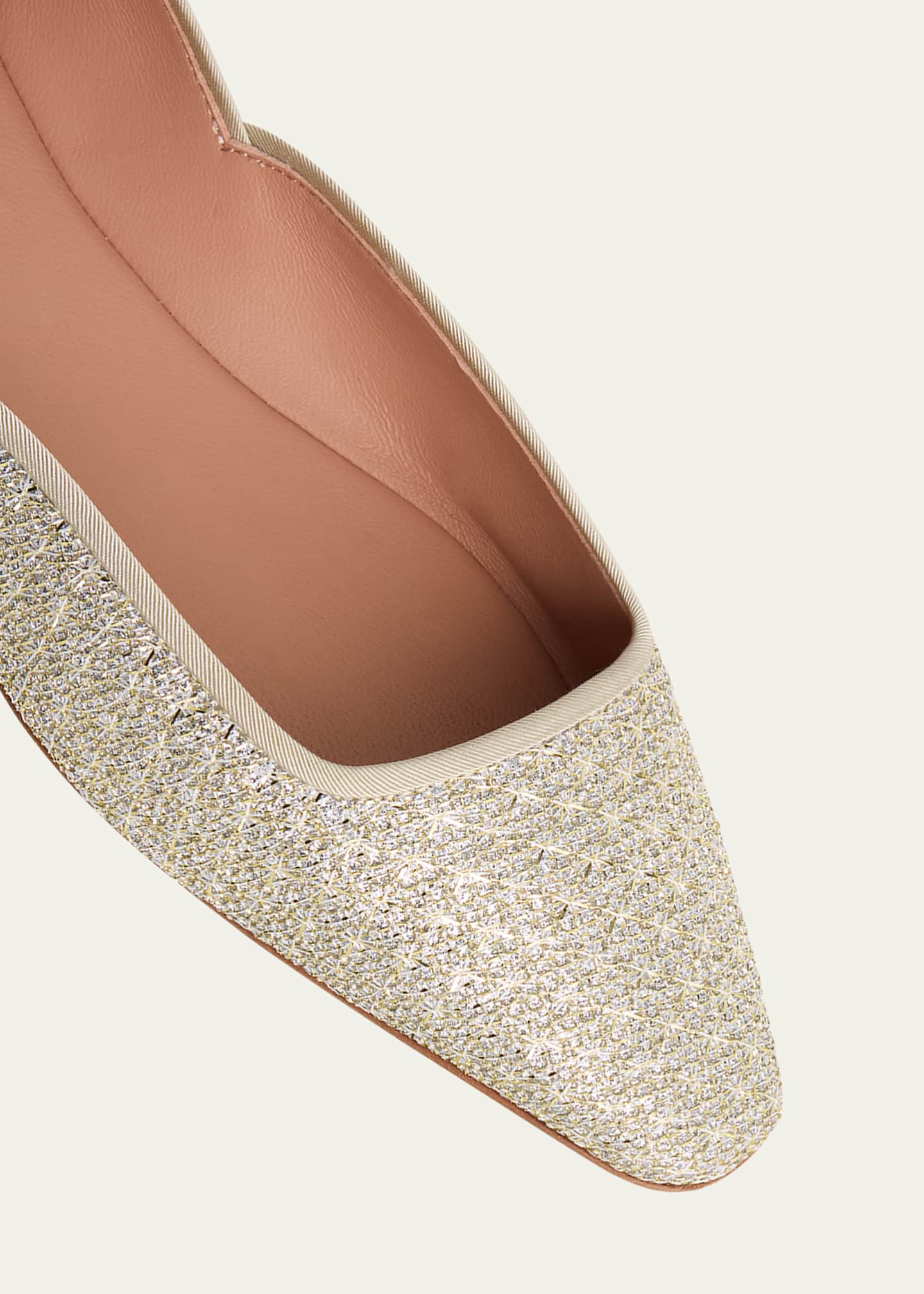 Aquazzura Maia Honeycomb Ballerina Flats Image 5 of 6