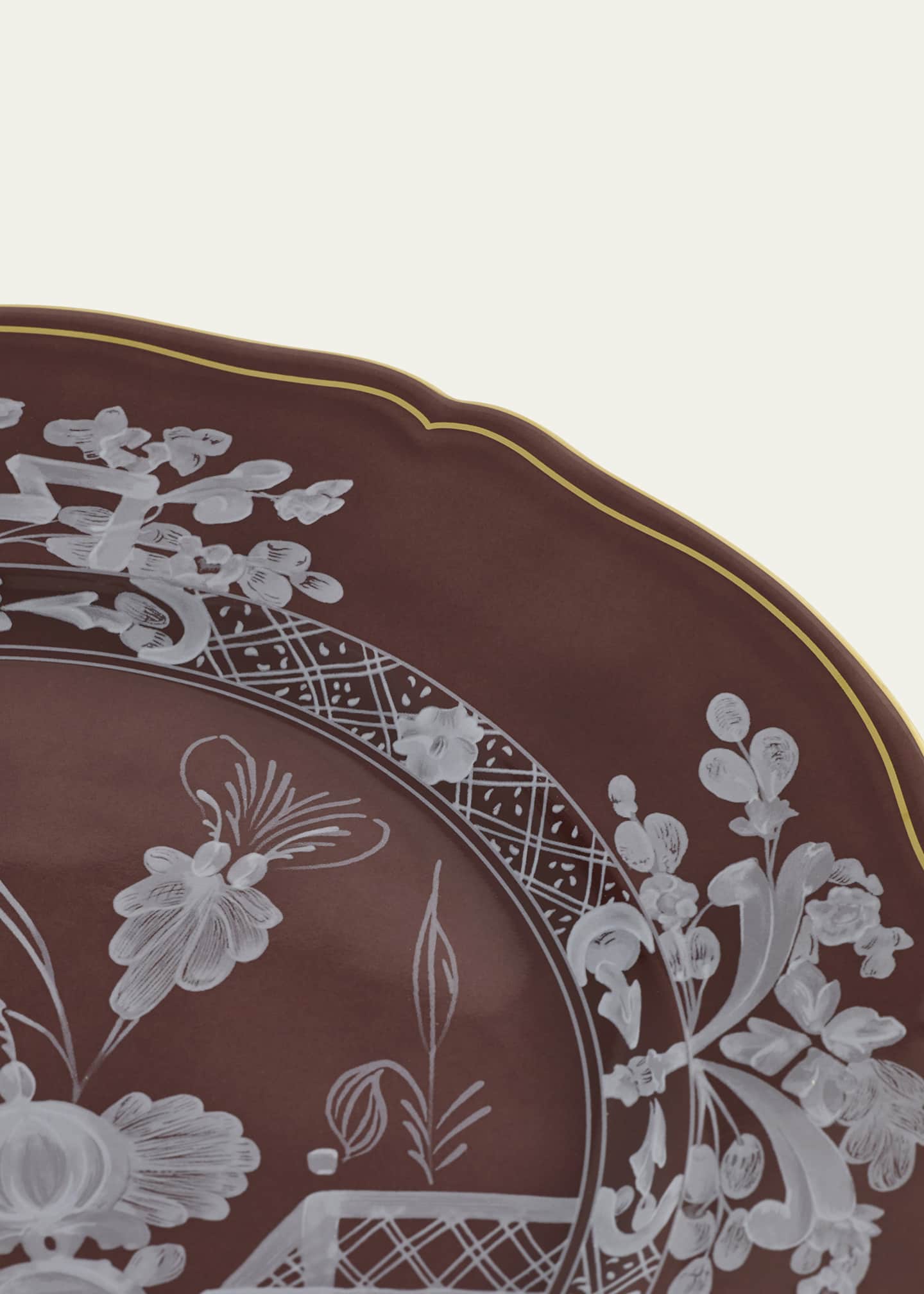 GINORI 1735 Oriente Italiano Castagna Charger Plate Image 3 of 5