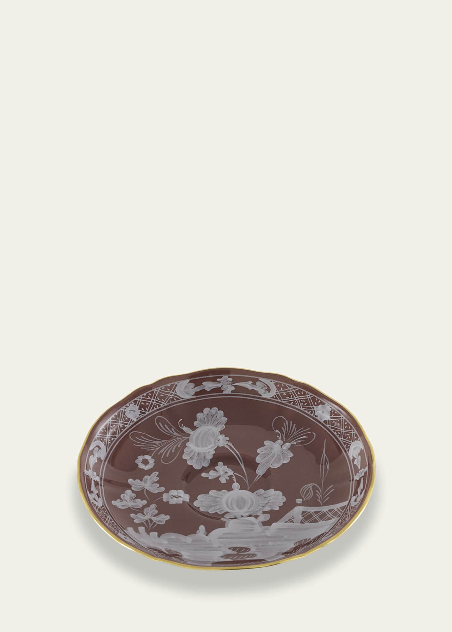 GINORI 1735 Oriente Italiano Coffee Saucer, Castagna Image 3 of 4