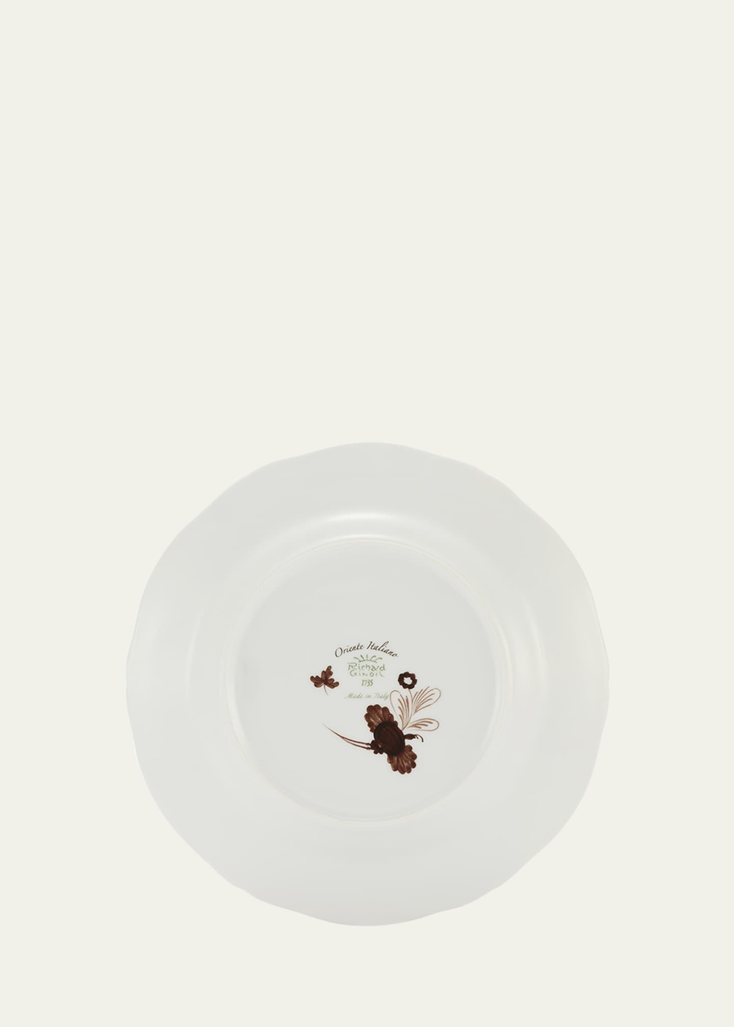 GINORI 1735 Oriente Italiano Castagna Dessert Plate Image 5 of 5