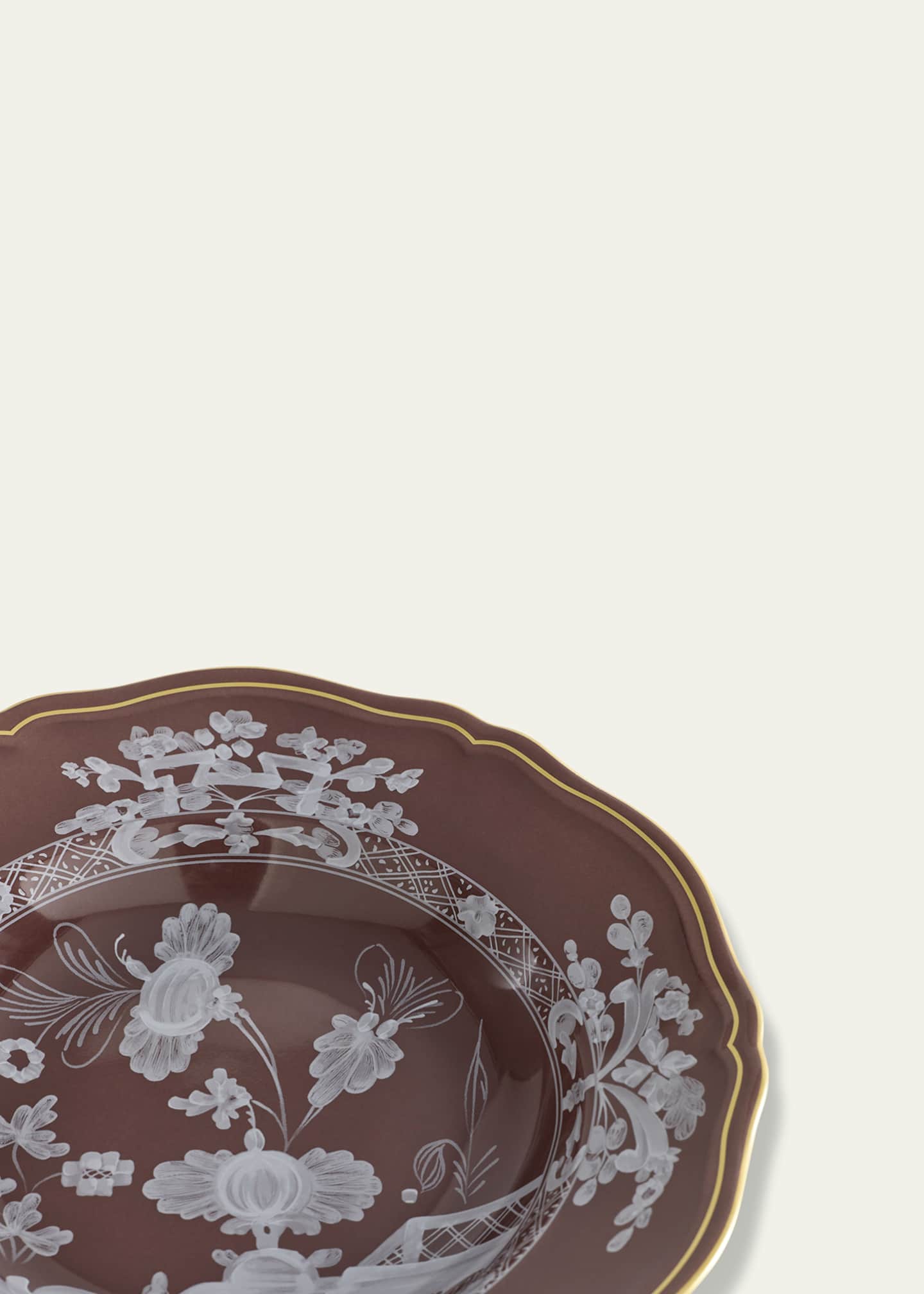 GINORI 1735 Oriente Italiano Soup Plate, Castagna - Bergdorf Goodman