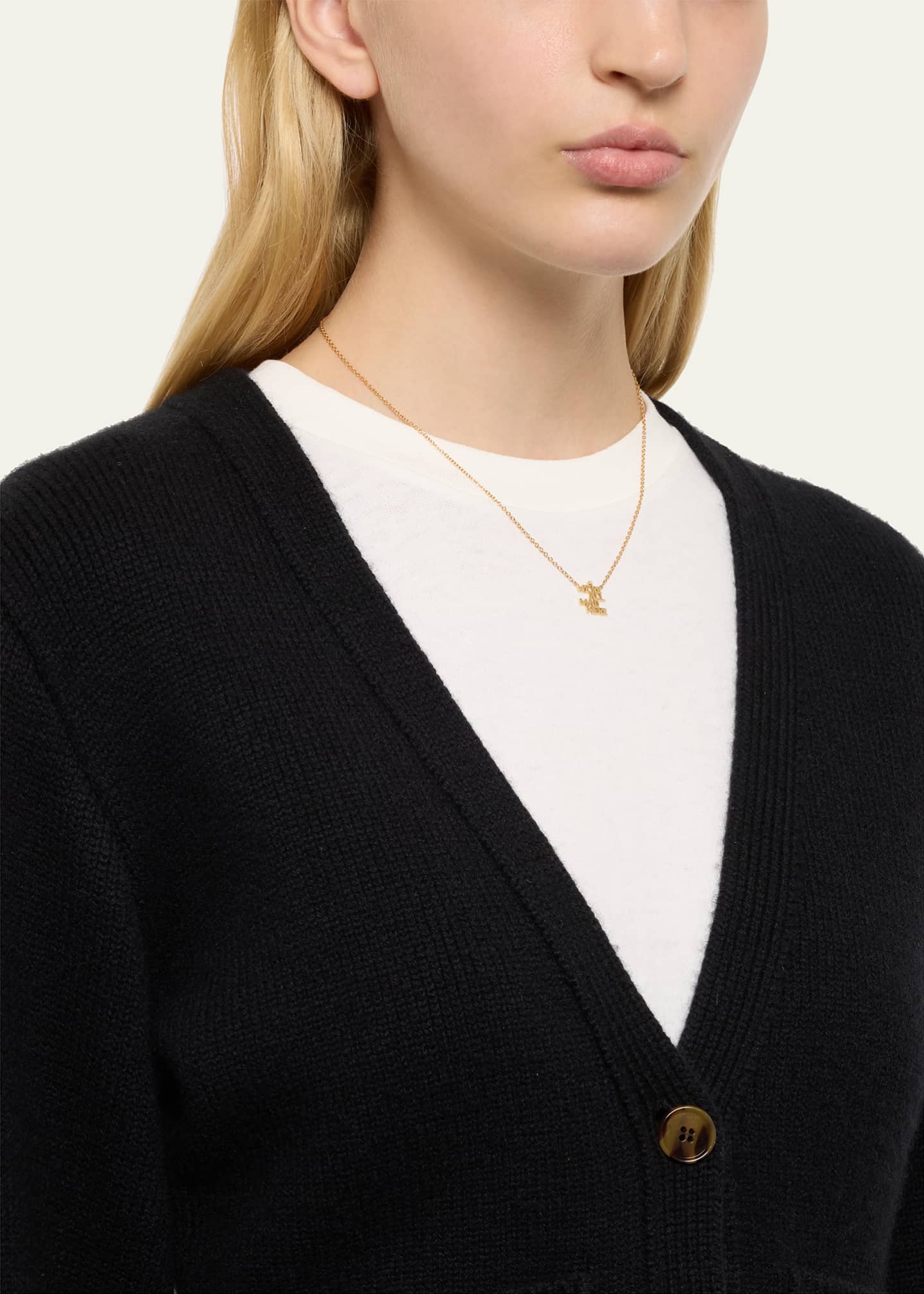Monica Rich Kosann We're All Mad Here 18K Gold Necklace with Diamond Image 2 of 4