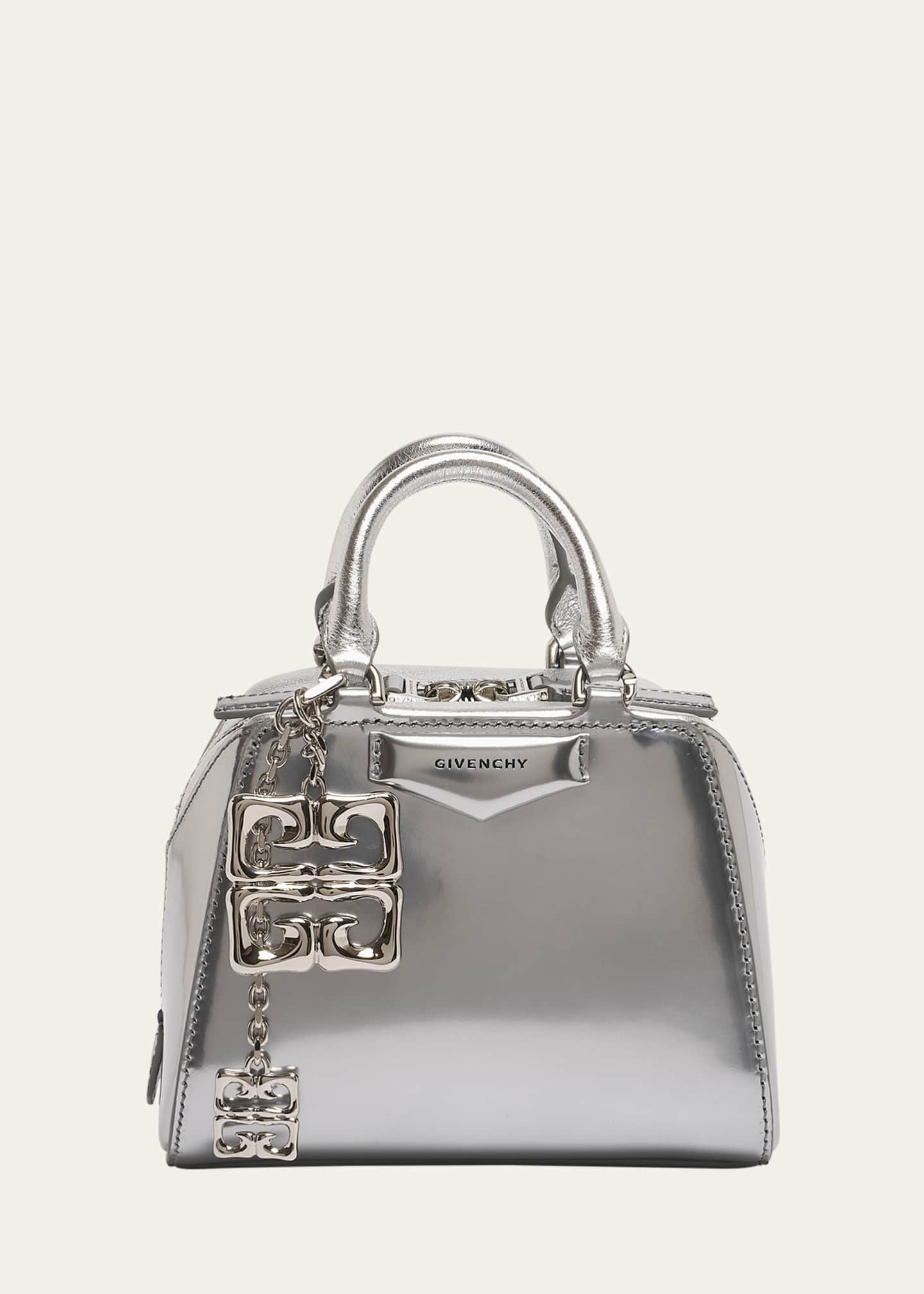 Givenchy Antigona Nano Cube Crossbody Bag in Metallic Leather Image 1 of 5