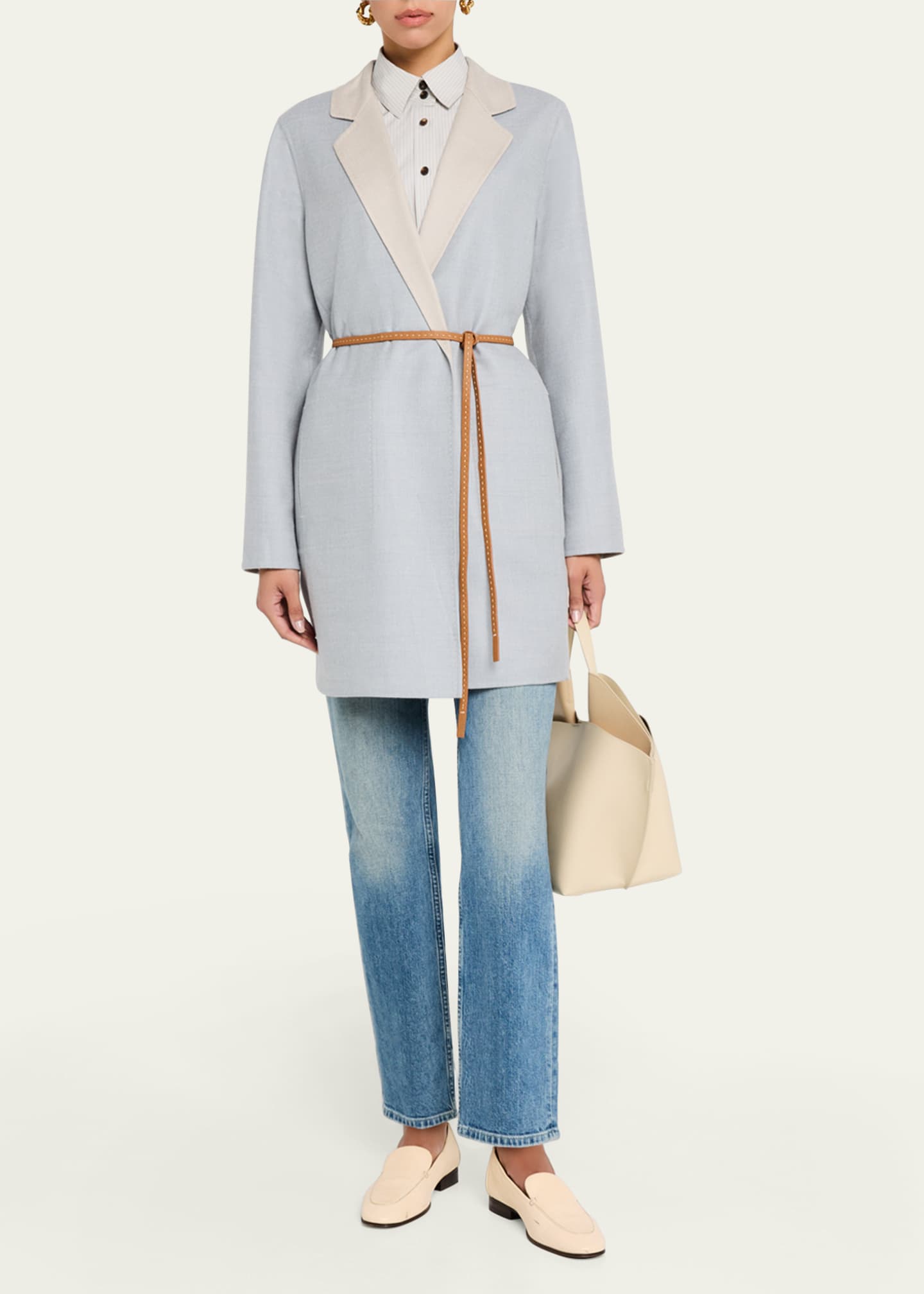 Lafayette 148 New York Belted Reversible Double-Faced Jacket Image 2 of 5