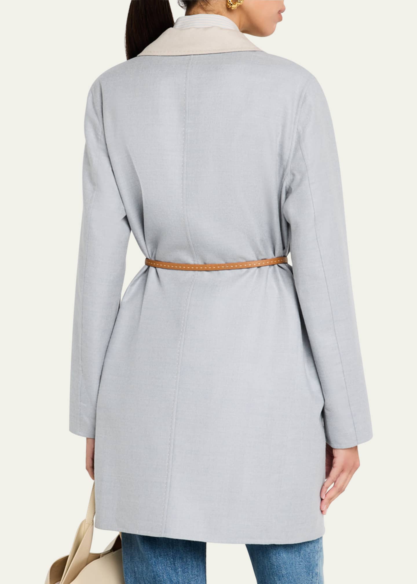 Lafayette 148 New York Belted Reversible Double-Faced Jacket Image 3 of 5