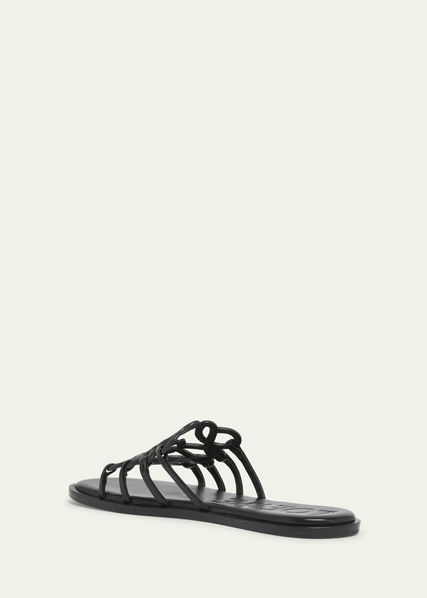 Loewe Petal Leather Anagram Slide Sandals Image 4 of 6