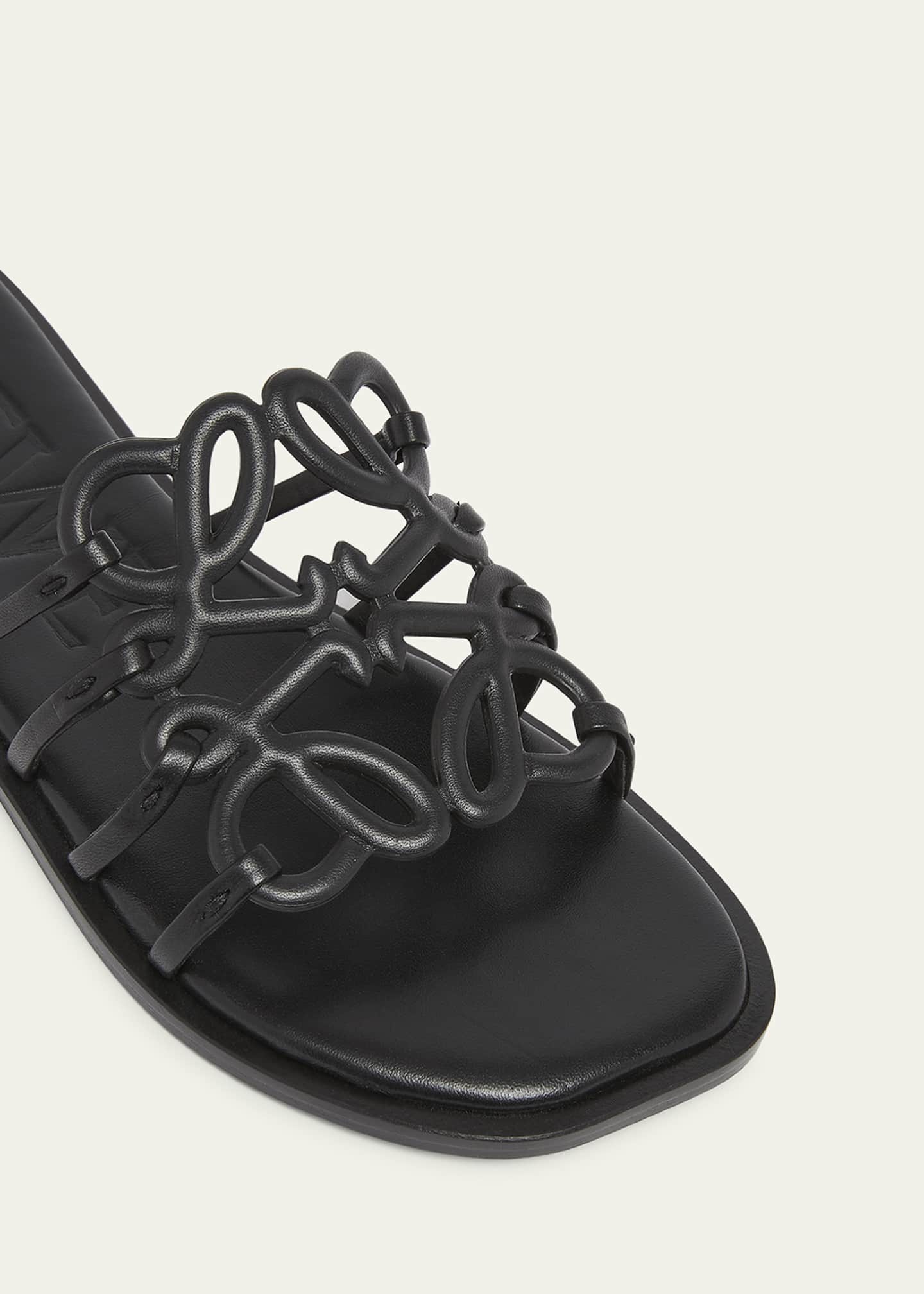 Loewe Petal Leather Anagram Slide Sandals Image 5 of 6