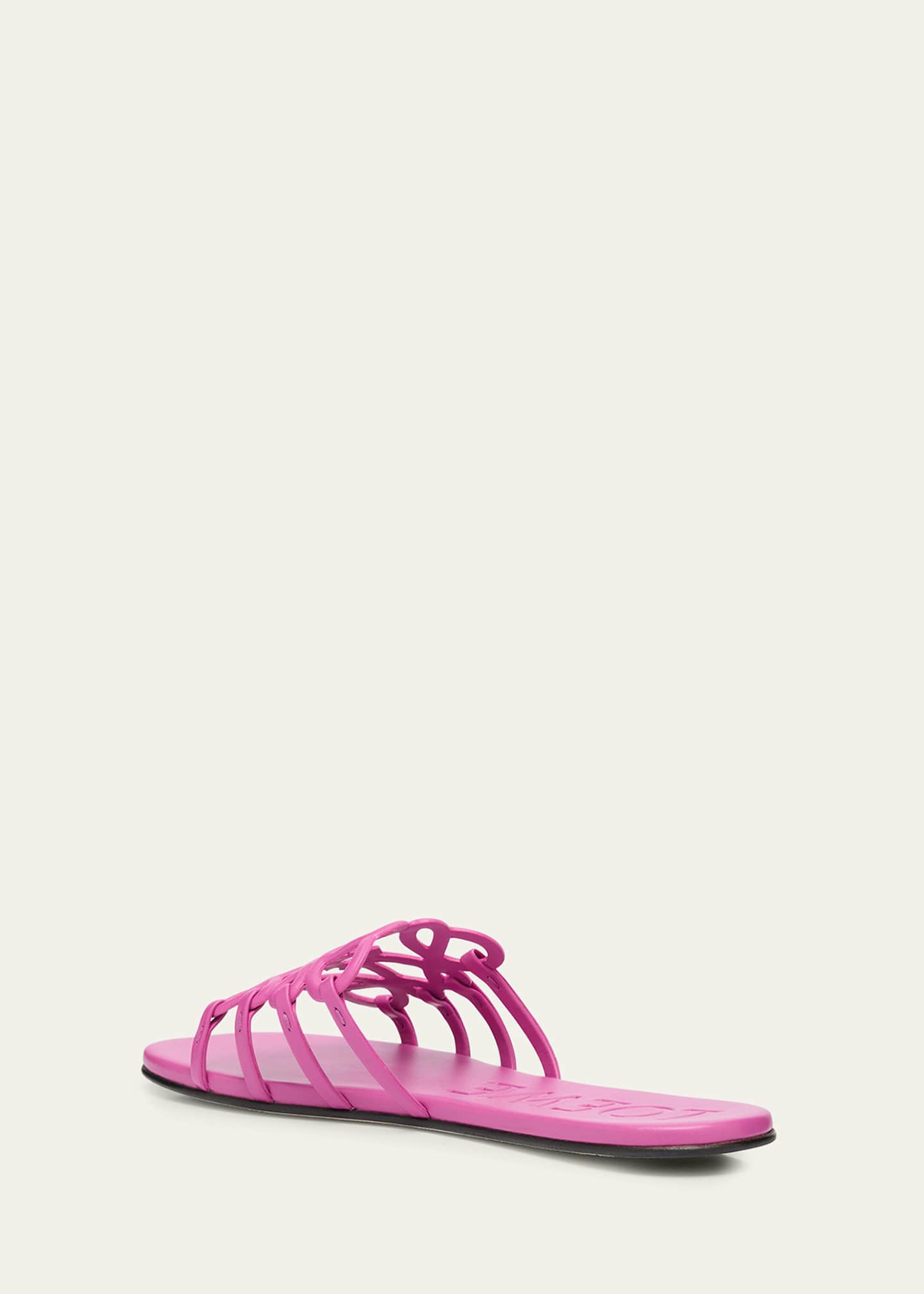 Loewe Petal Leather Anagram Slide Sandals Image 4 of 6