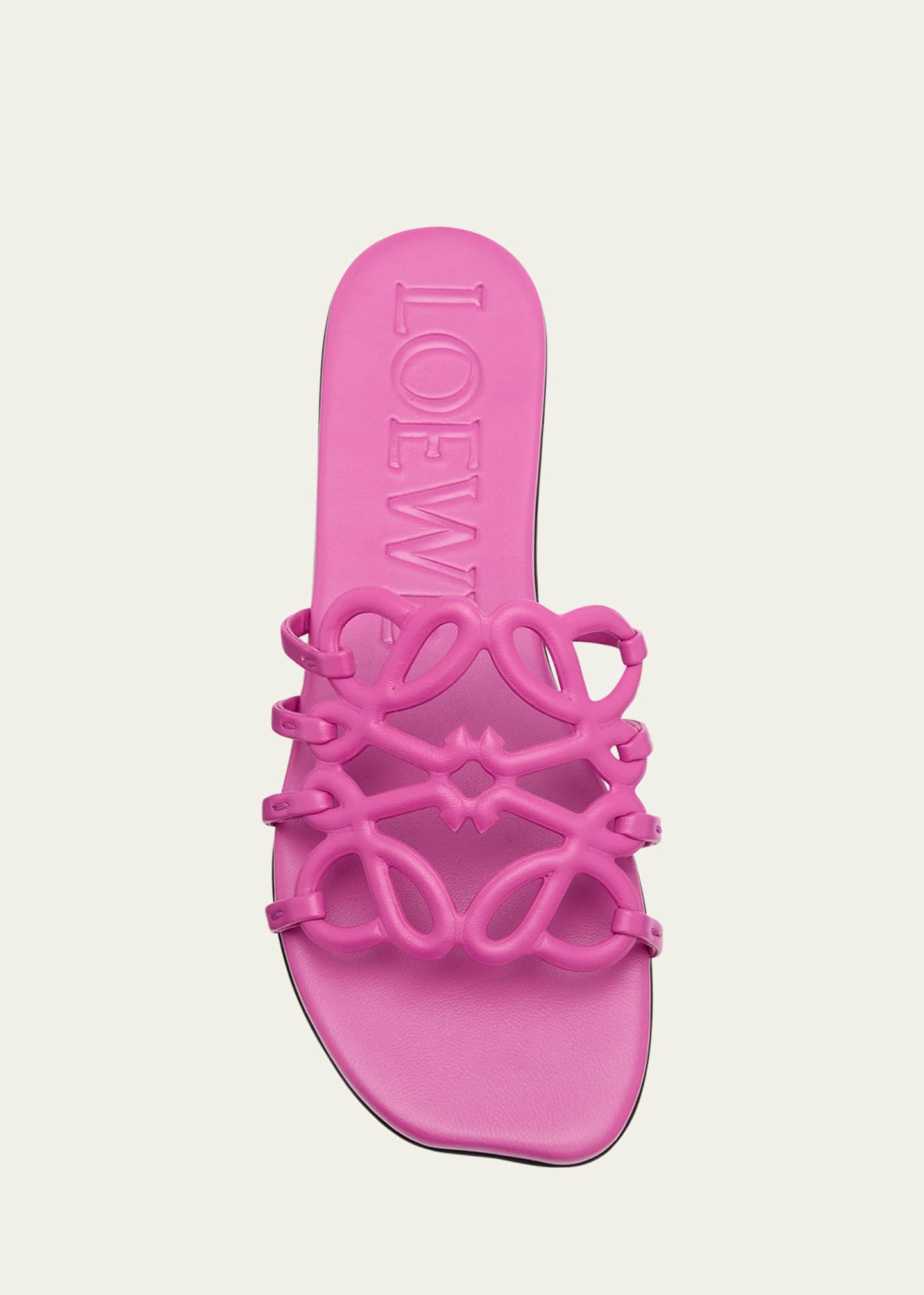 Loewe Petal Leather Anagram Slide Sandals Image 6 of 6