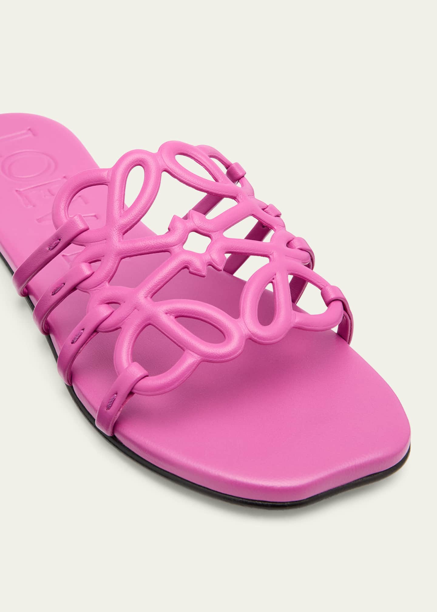 Loewe Petal Leather Anagram Slide Sandals Image 5 of 6
