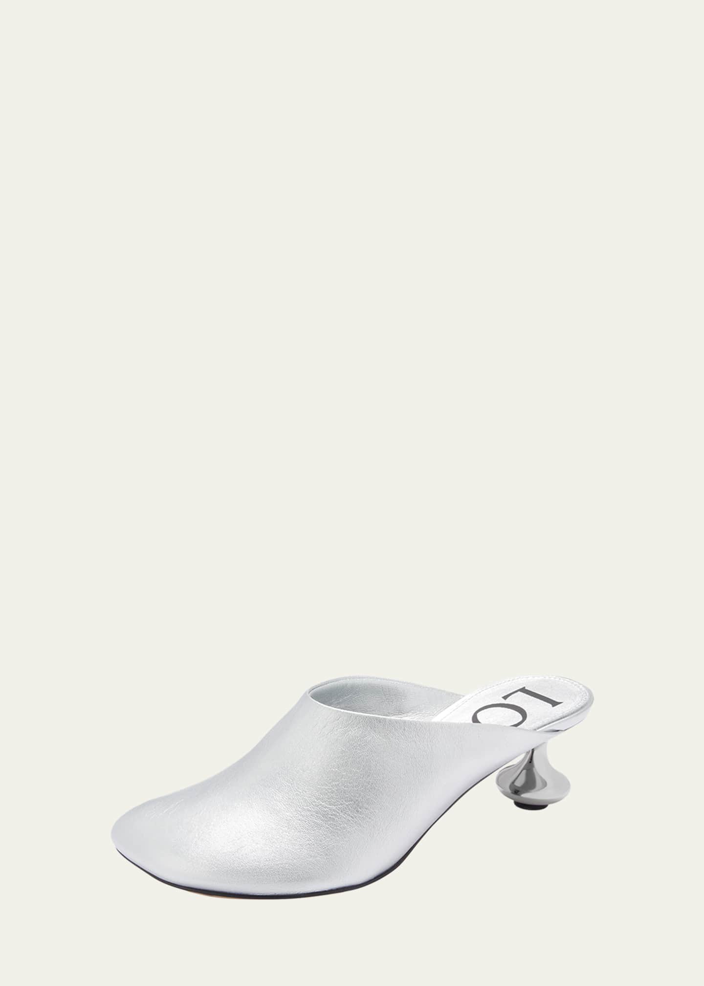 Loewe Toy Metallic Mule Pumps Image 3 of 5