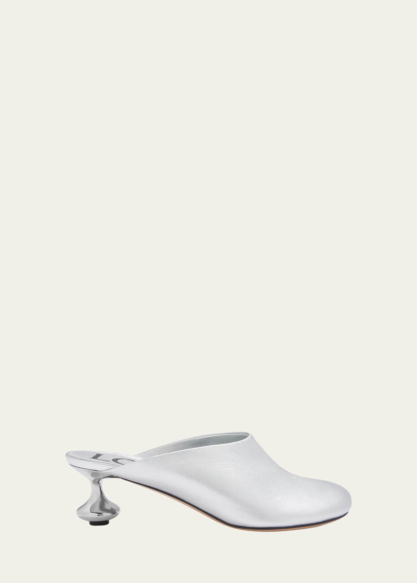 Loewe Toy Metallic Mule Pumps Image 1 of 5