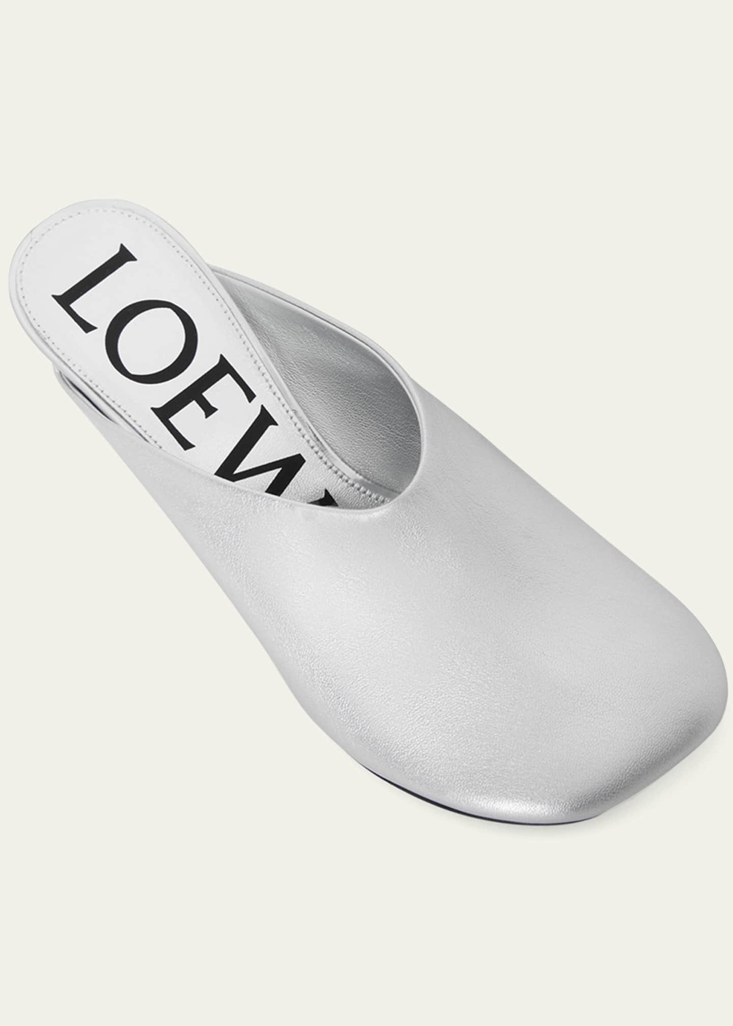 Loewe Toy Metallic Mule Pumps Image 4 of 5
