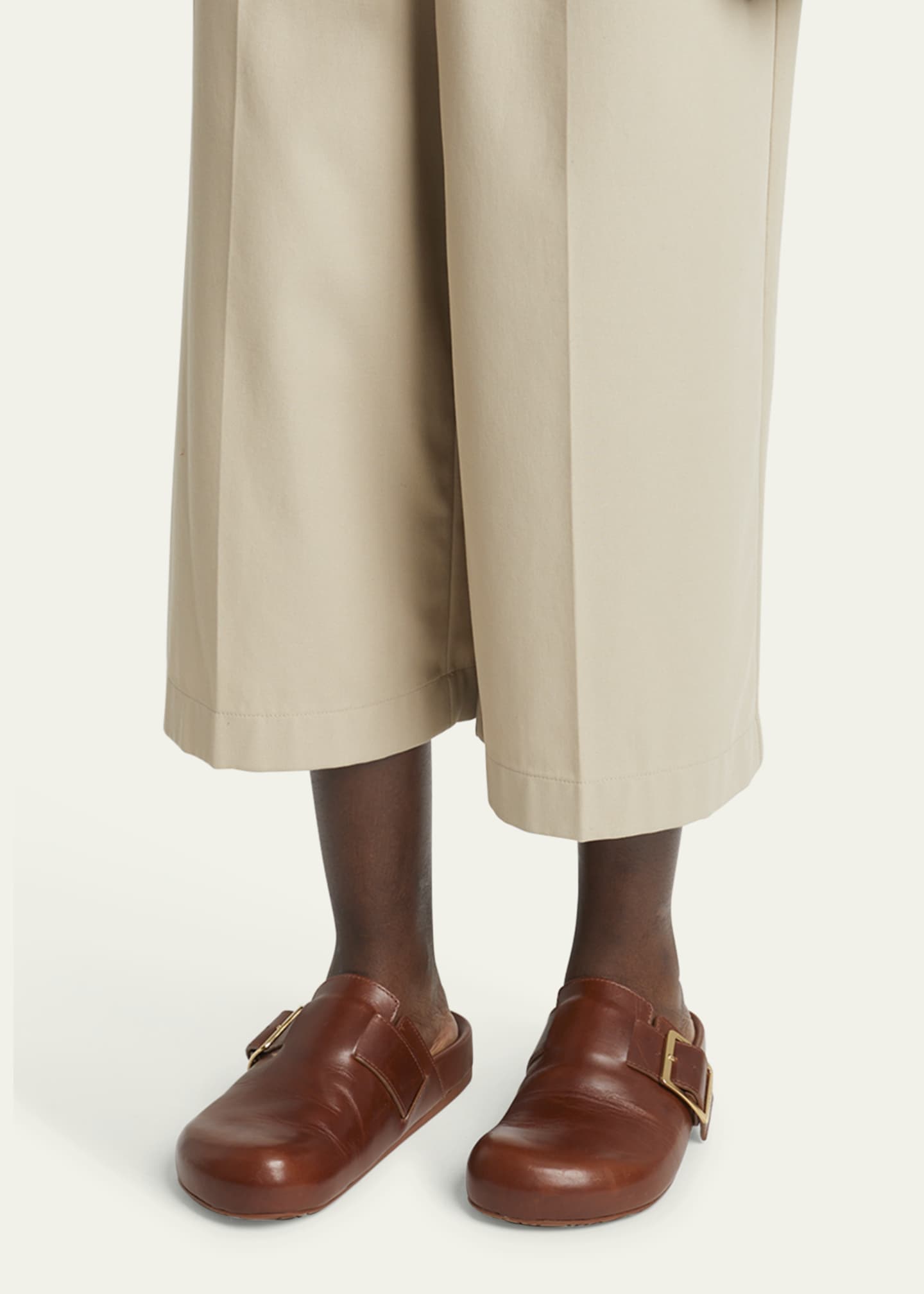 Loewe Leather Buckle Mules Image 2 of 5