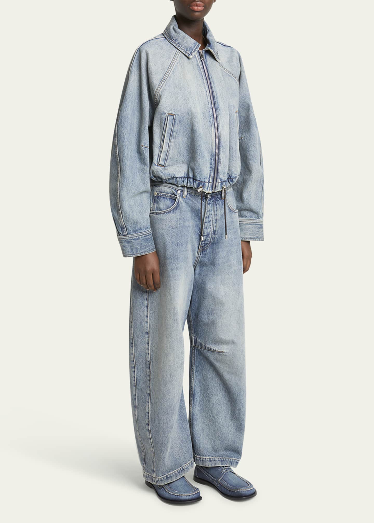 Loewe Campo Denim Boat Loafers Image 3 of 6