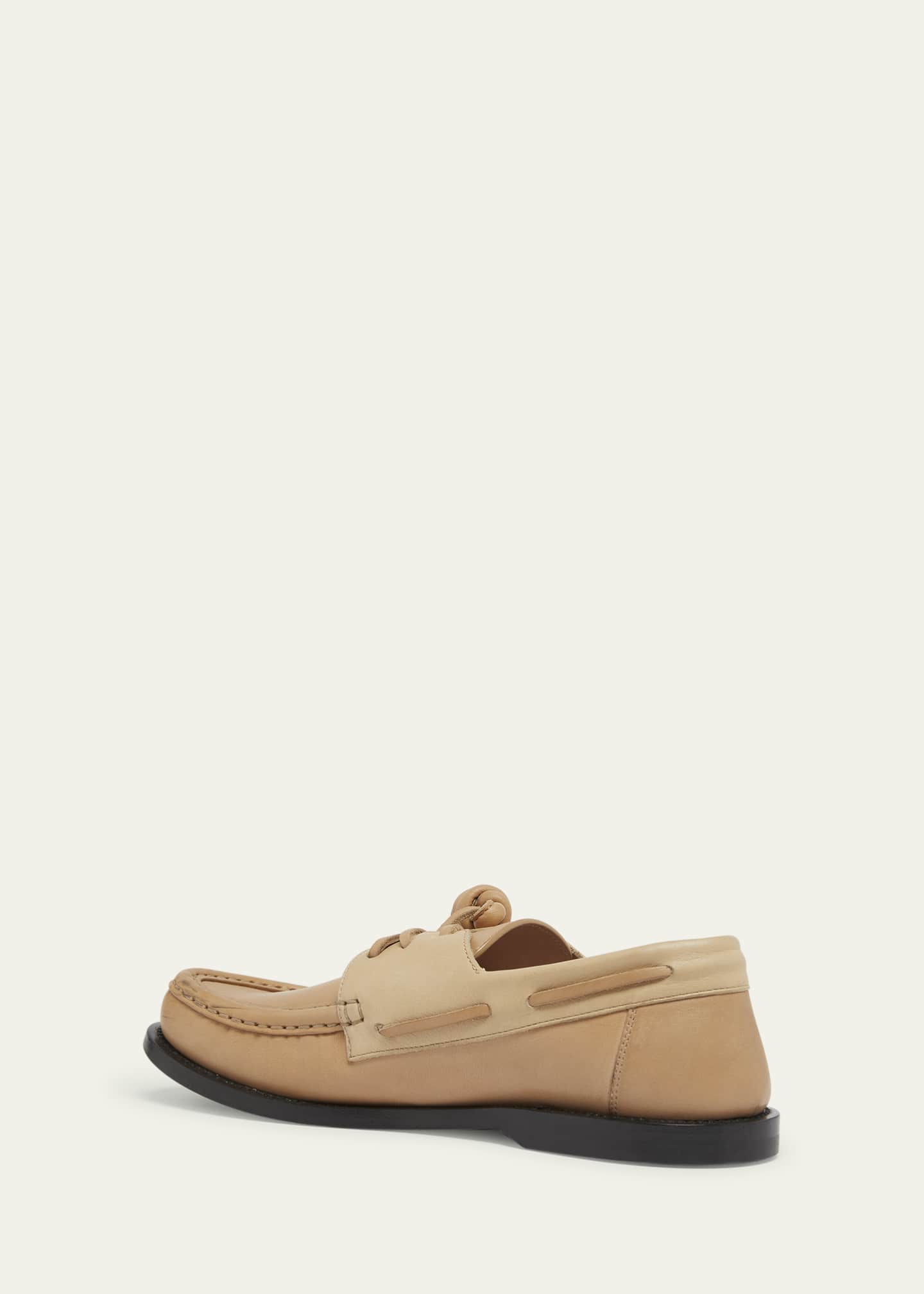 Loewe Campo Leather Boat Loafers Image 4 of 6