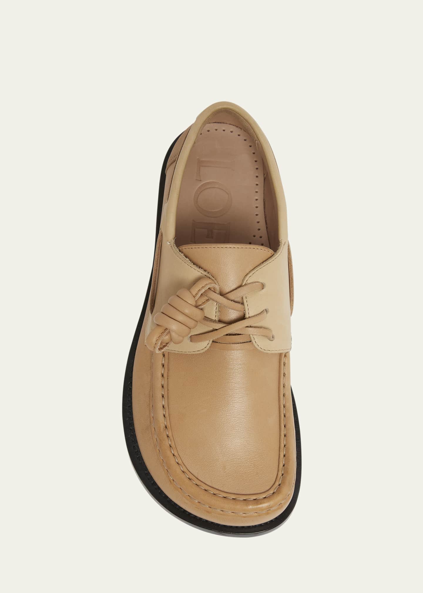 Loewe Campo Leather Boat Loafers Image 6 of 6