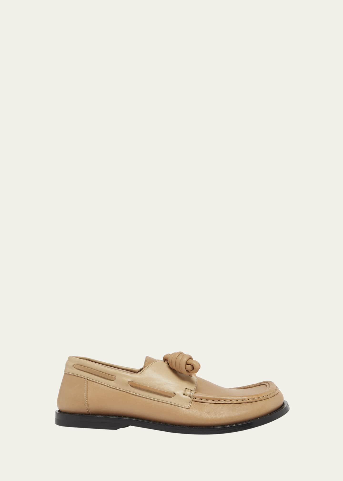 Loewe Campo Leather Boat Loafers Image 1 of 6