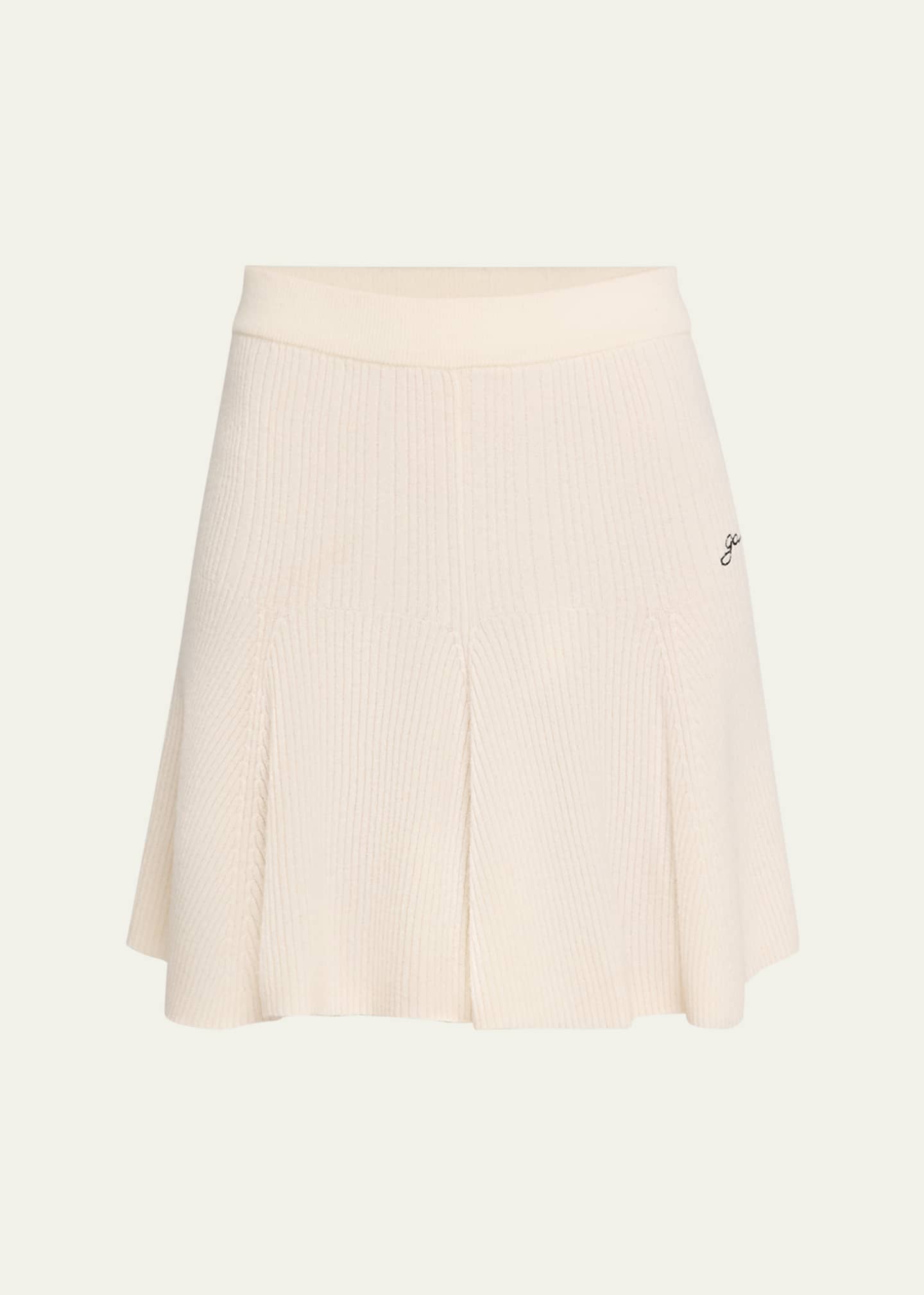 Ganni Cashmere Mix Mini Skirt Image 1 of 5