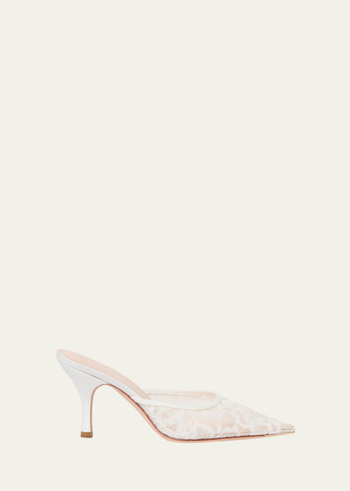 Loeffler Randall Layla Lace Kitten Mule Pumps