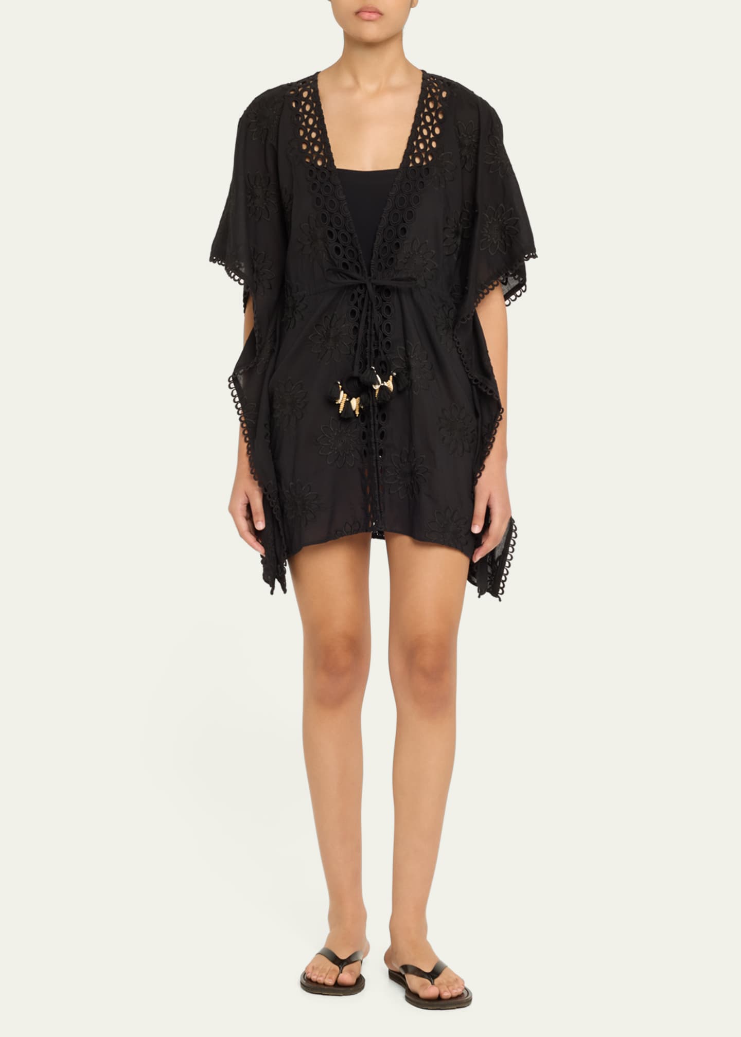 Ramy Brook Rogelia Eyelet-Embroidered Coverup Image 2 of 4