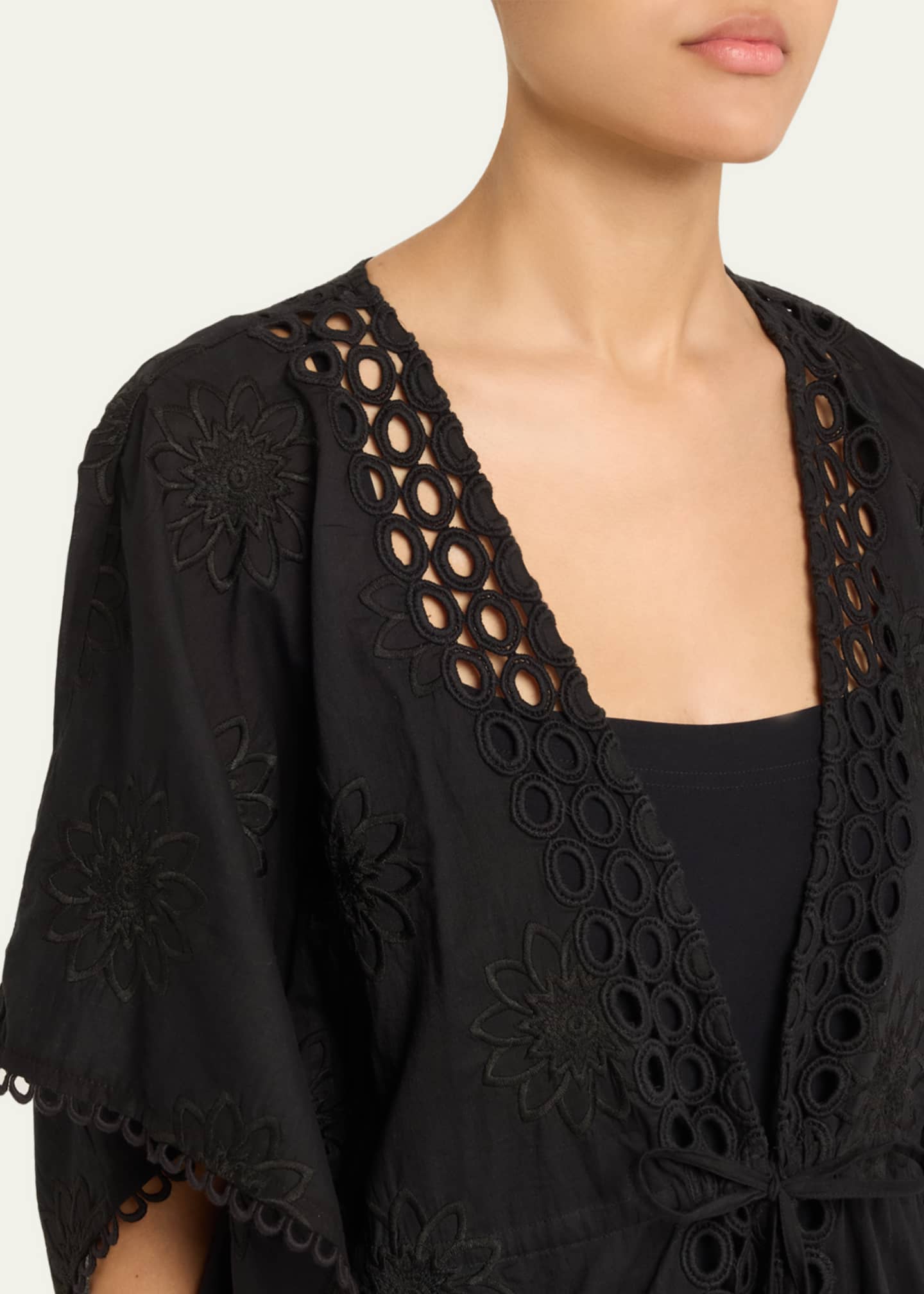 Ramy Brook Rogelia Eyelet-Embroidered Coverup Image 4 of 4
