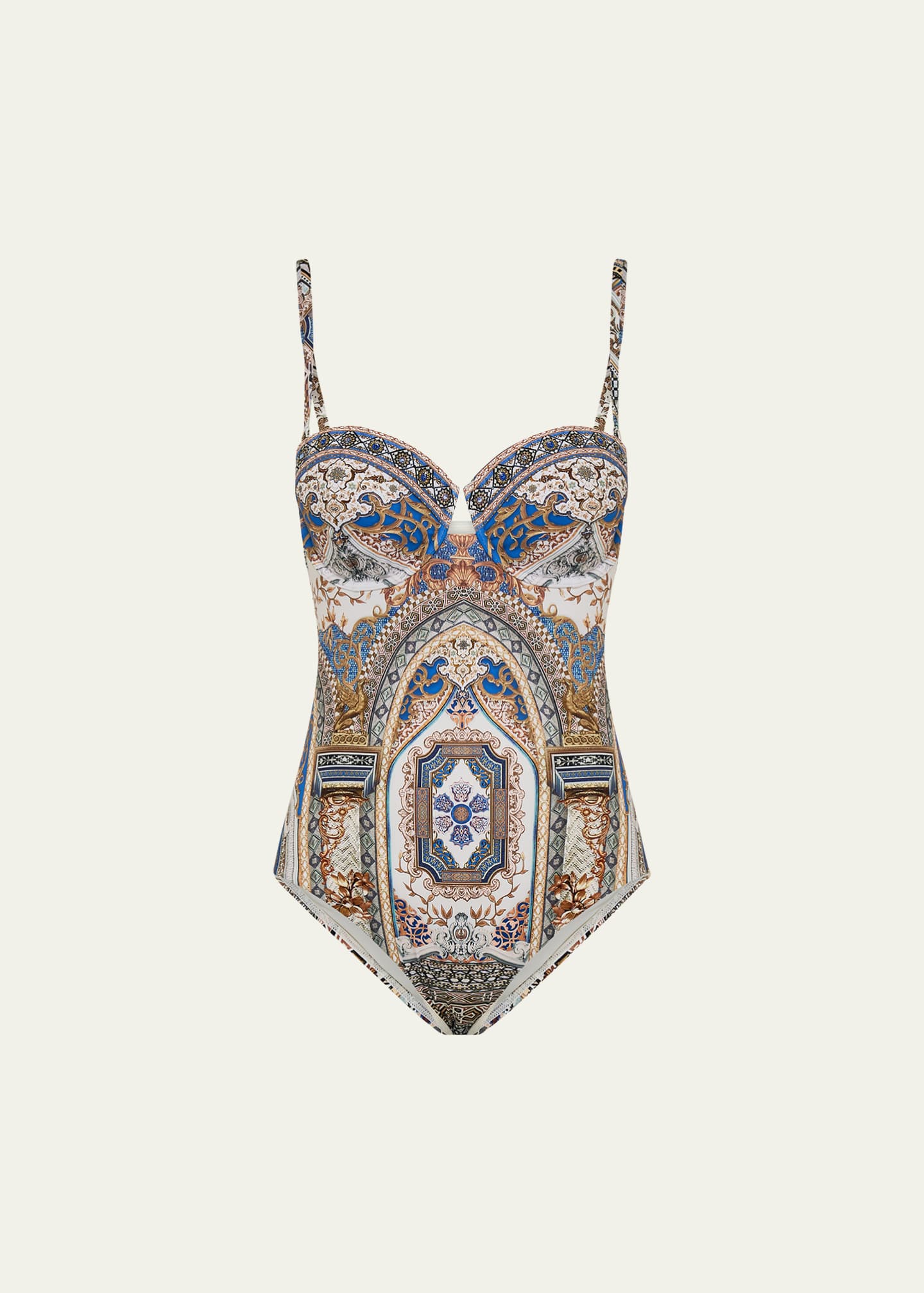 Camilla Make Me Your Mosaic Underwire One-Piece Swimsuit Image 1 of 4
