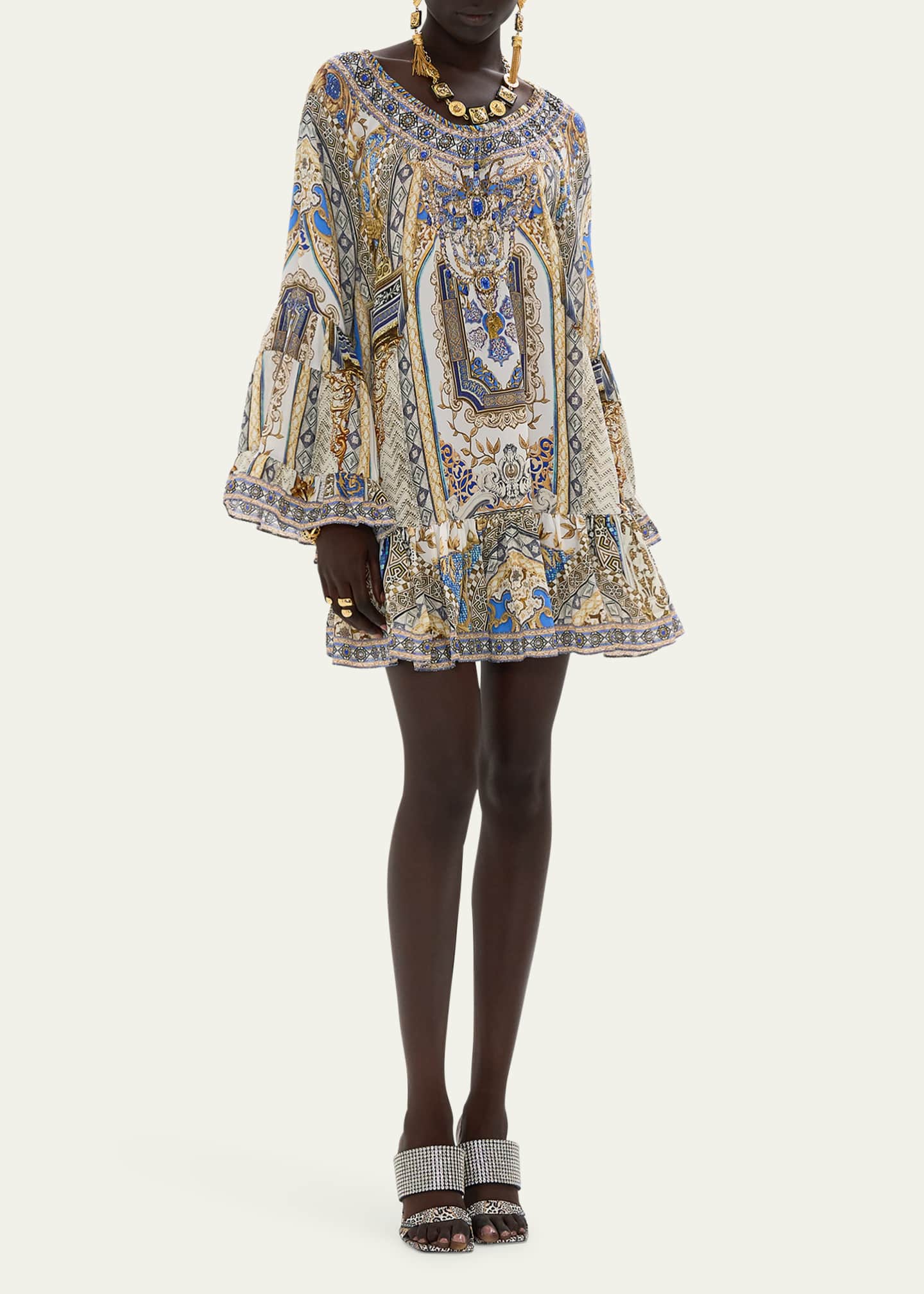 Camilla Make Me Your Mosaic A-Line Frill Dress Image 2 of 4