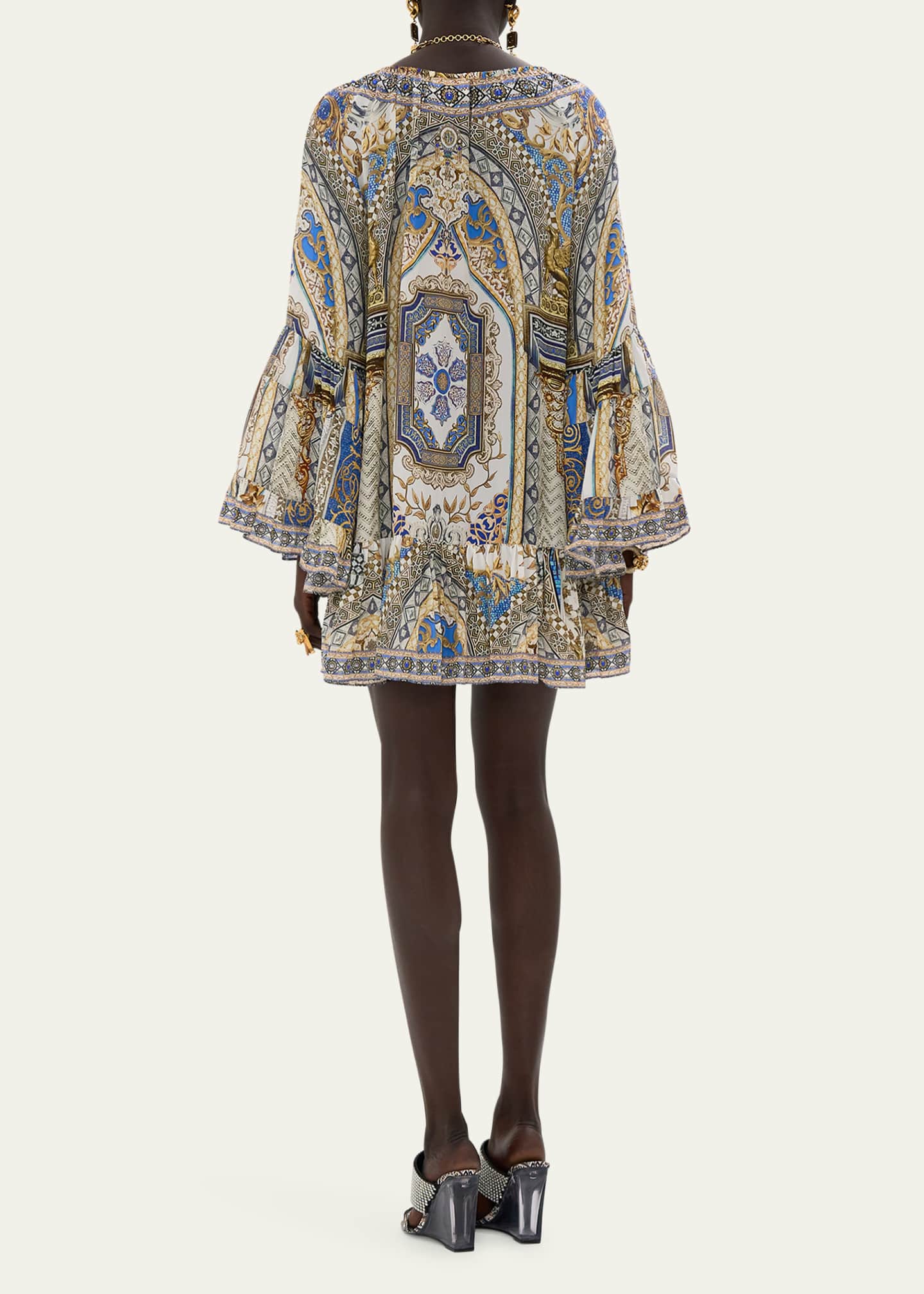 Camilla Make Me Your Mosaic A-Line Frill Dress Image 3 of 4