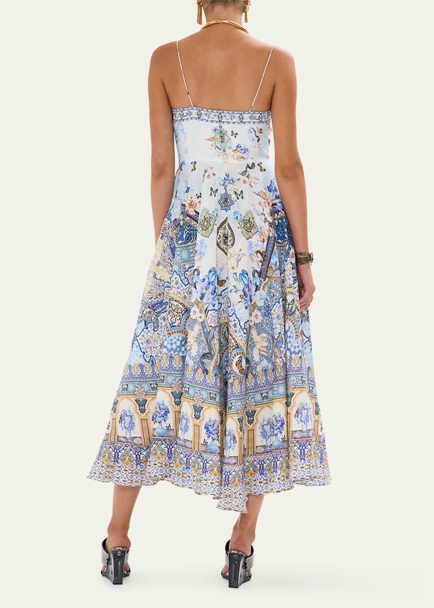 Camilla Al Manial Palace Memoirs Tie-Front Maxi Dress Image 3 of 4