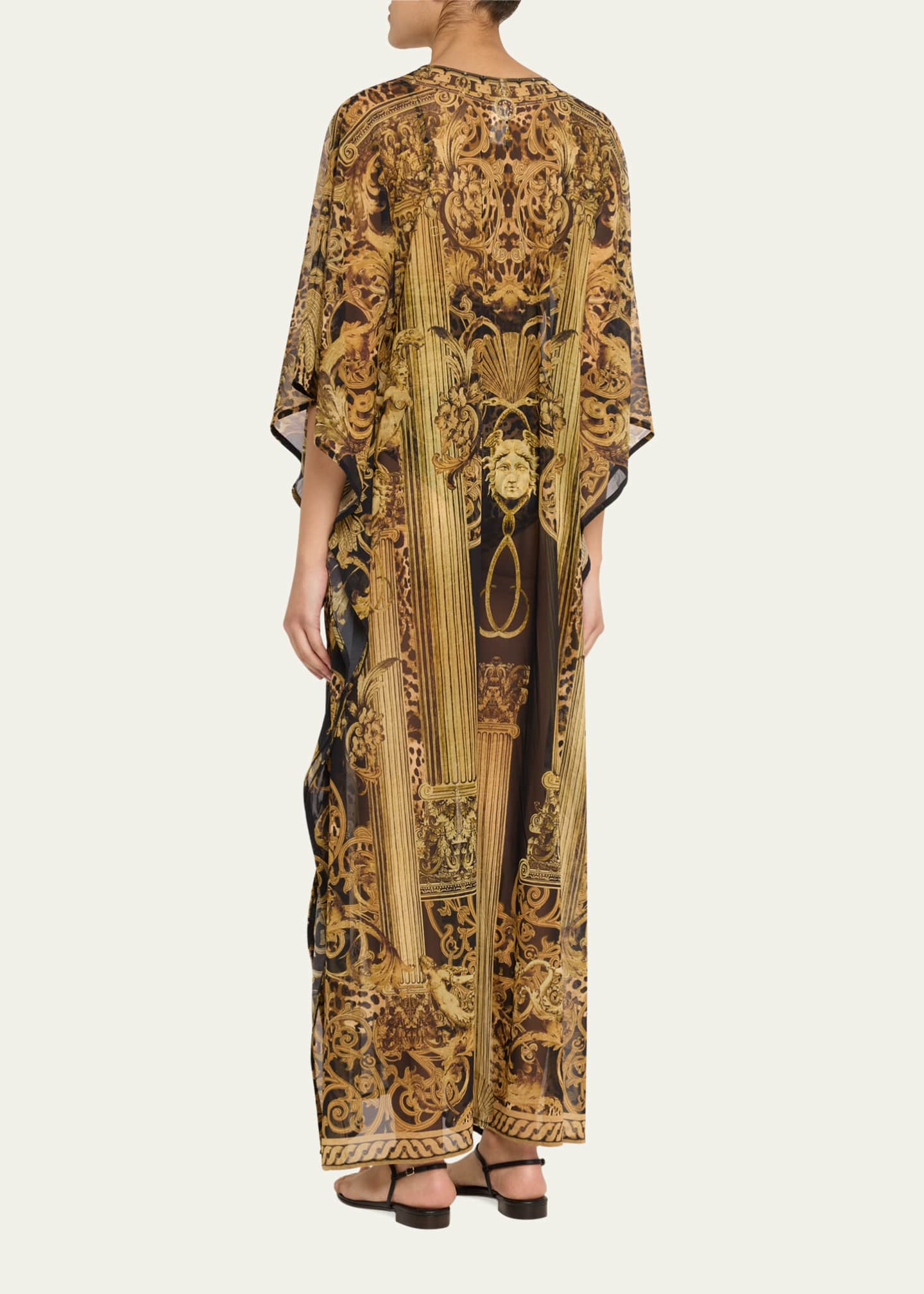 Camilla Era of Empires Stretch Mesh Kaftan Image 3 of 5