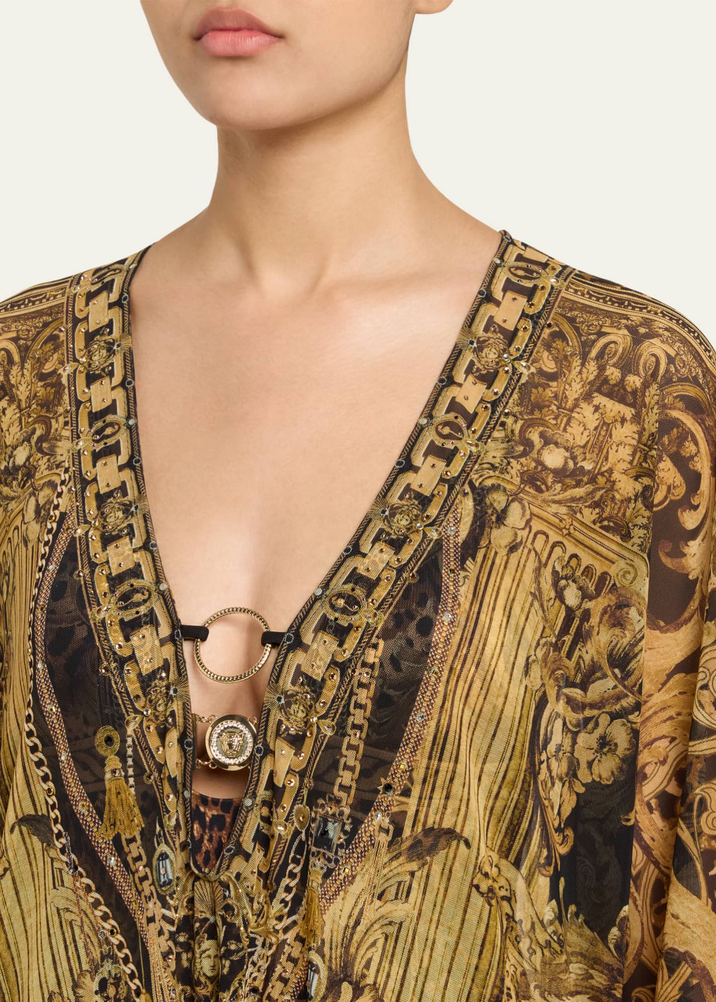Camilla Era of Empires Stretch Mesh Kaftan Image 5 of 5